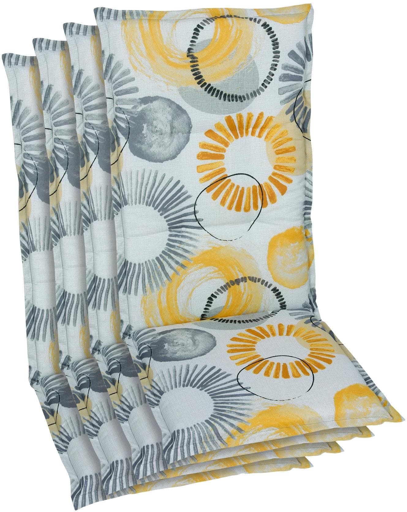 GO-DE Hochlehnerauflage Spar-Set 4 St Beige