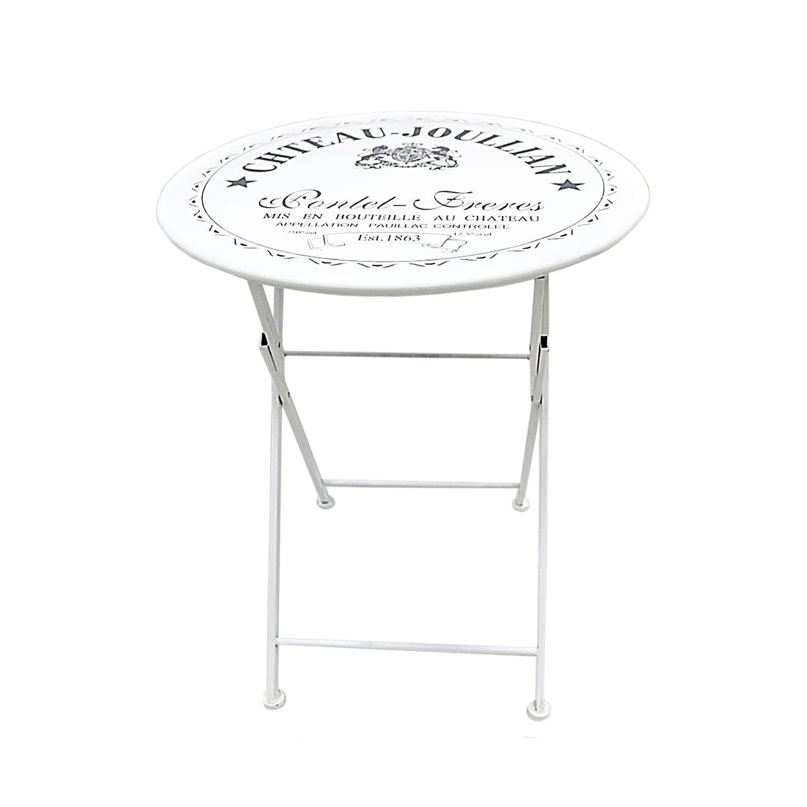 Nostalgischer Metall-Gartentisch