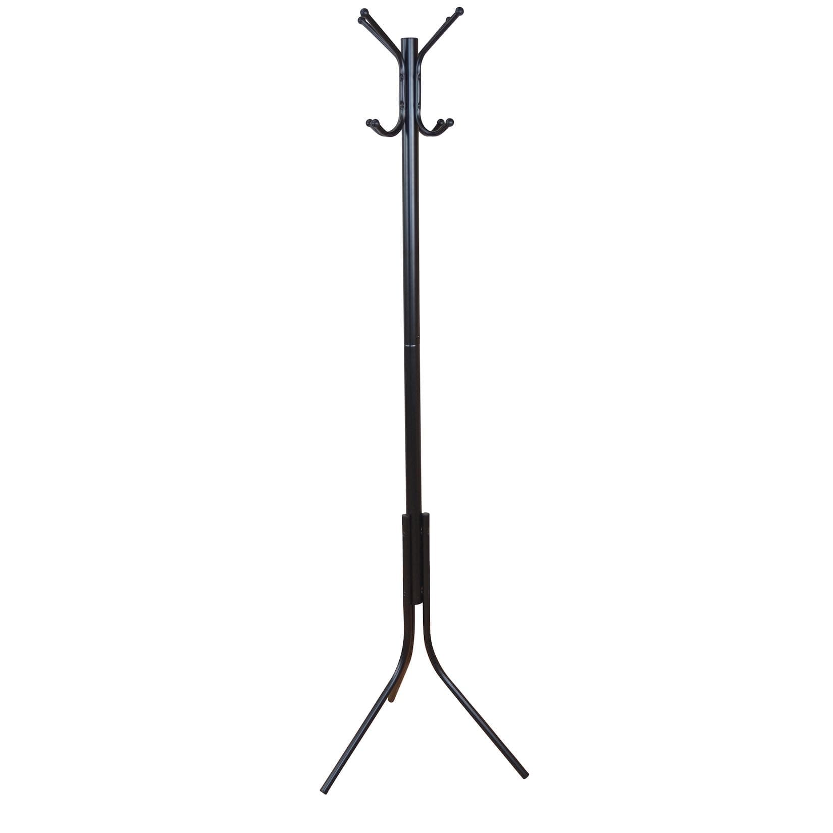 möbel direkt online Garderobenständer James Schwarz mit 4 Doppelhaken