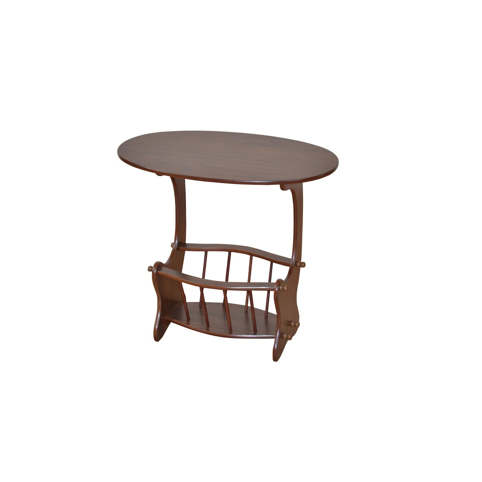 Zeitungsständer Oskar von moebel-direkt-online: Nussbaumfarben, MDF & Massivholz