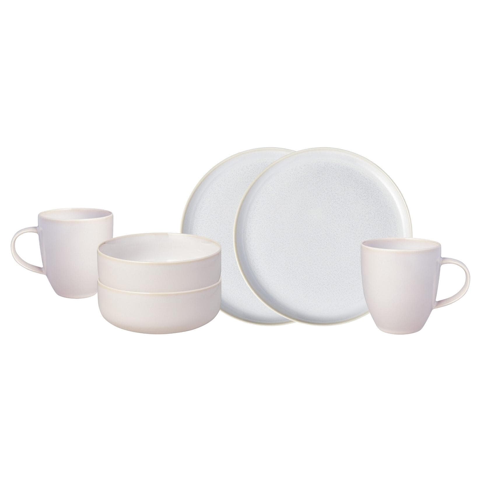 Villeroy & Boch Kaffeeservice Crafted Cotton 6er Set Weiß