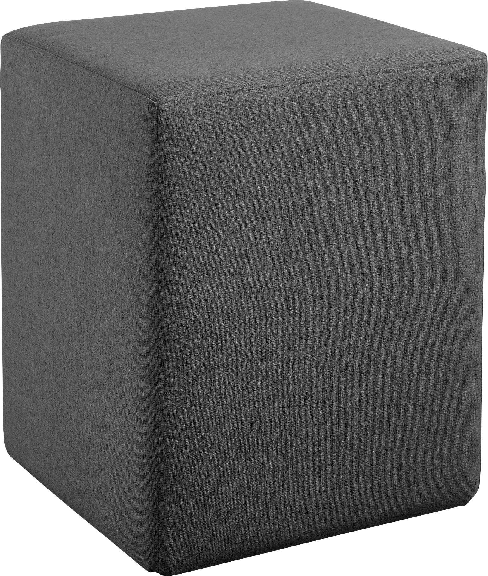 Maintal Polsterhocker Kieferwald Anthrazit Stoffbezogen