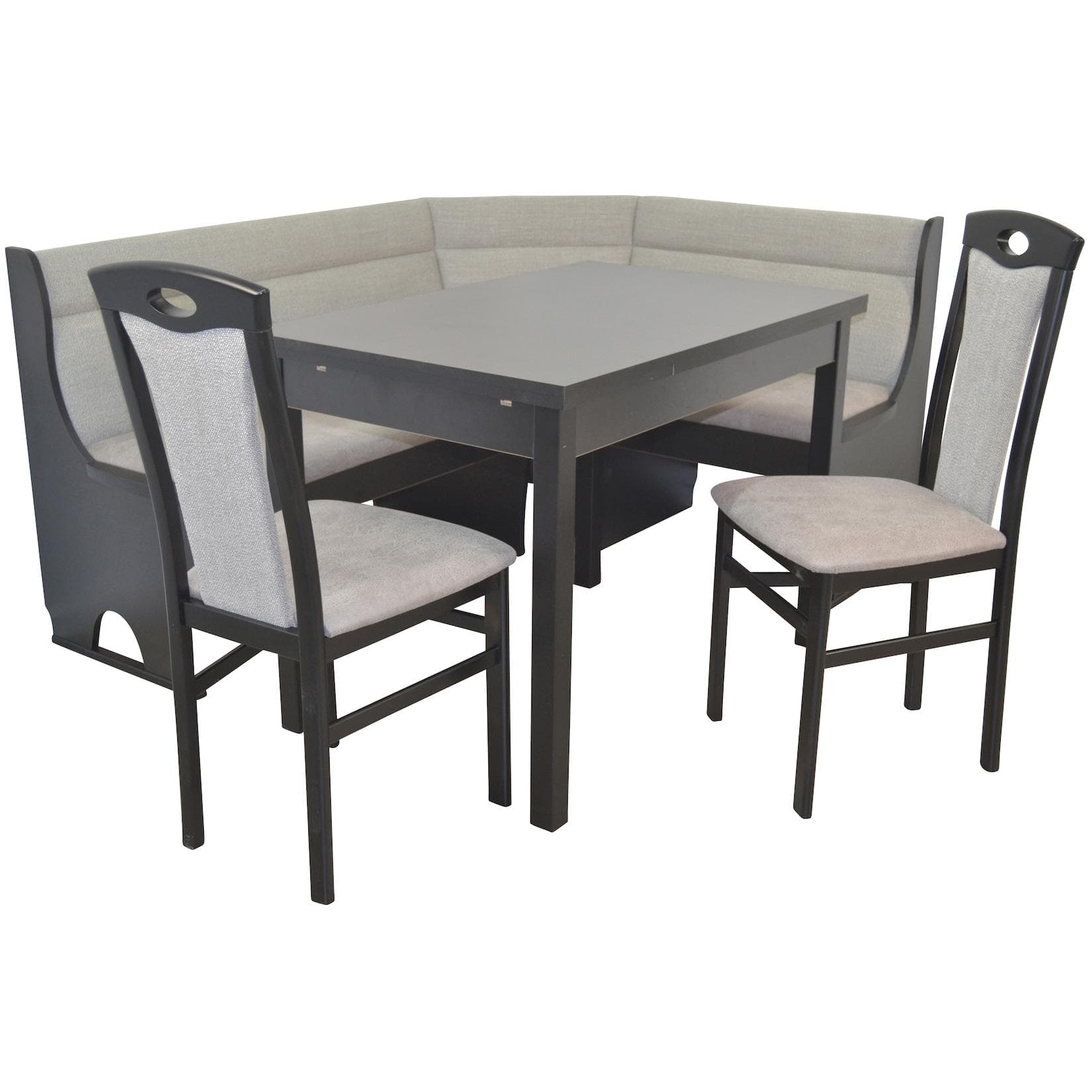 moebel-direkt-online Eckbankgruppe Lui: Moderne Eckbank mit Stauraum und Auszieh-Esstisch