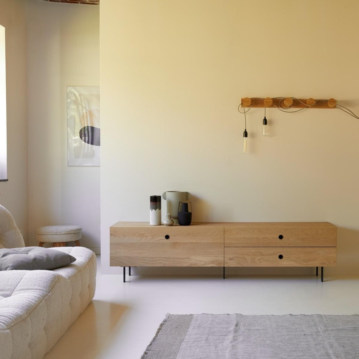 Tikamoon TV-Schrank Jeanne Eiche Braun