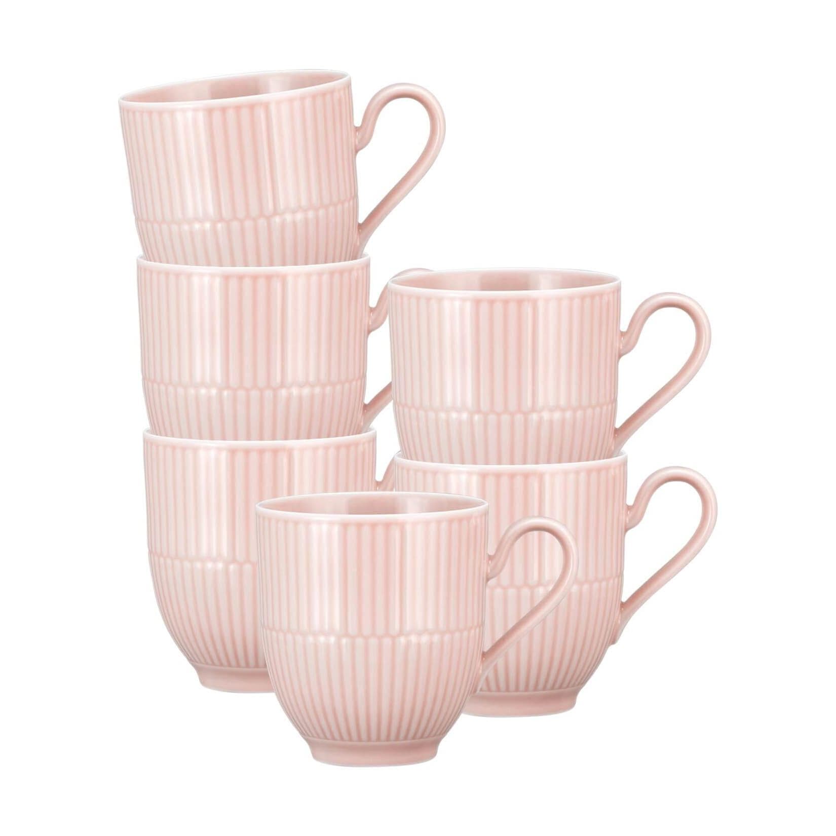 Seltmann Weiden Henkelbecher Amina 6er Set Weiß Keramik