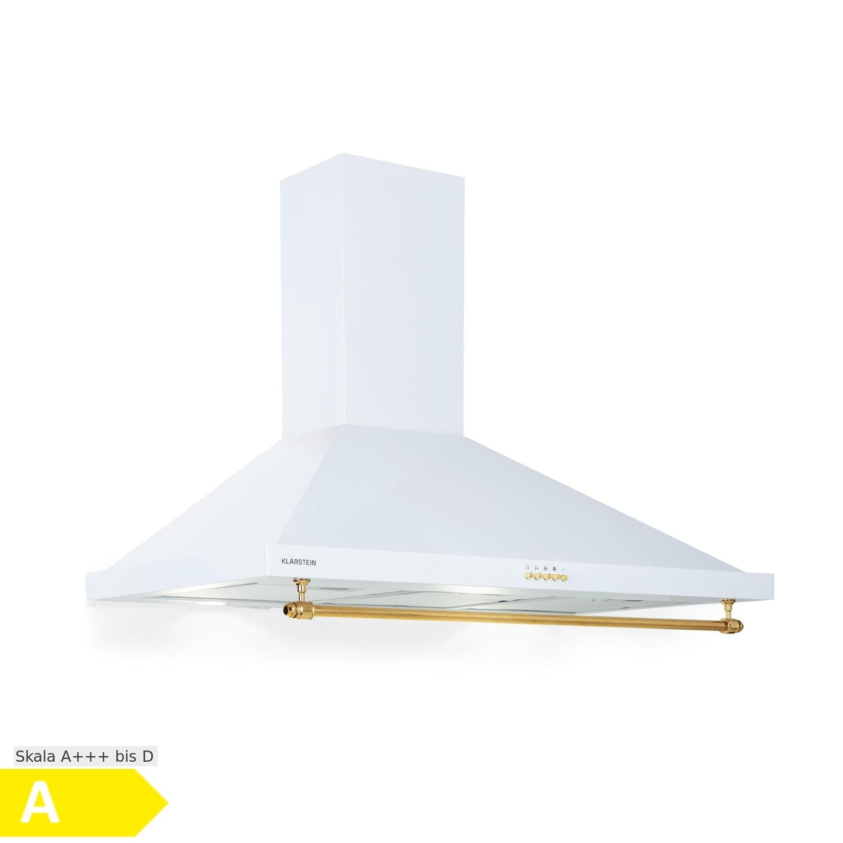 Klarstein Montblanc 90 Dunstabzugshaube 610m³/h LED Reling Silber