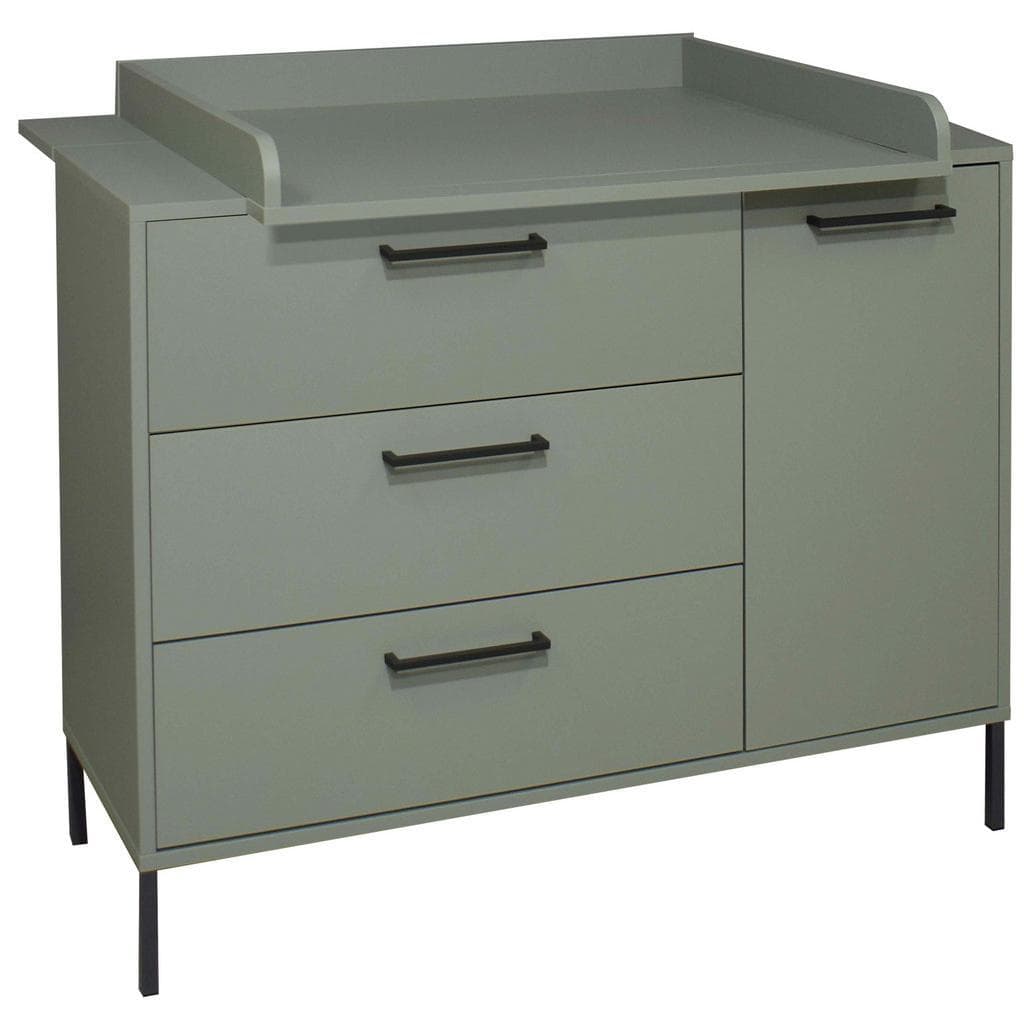 Jimmylee Wickelkommode MIA Grün Metall 3 Schubladen