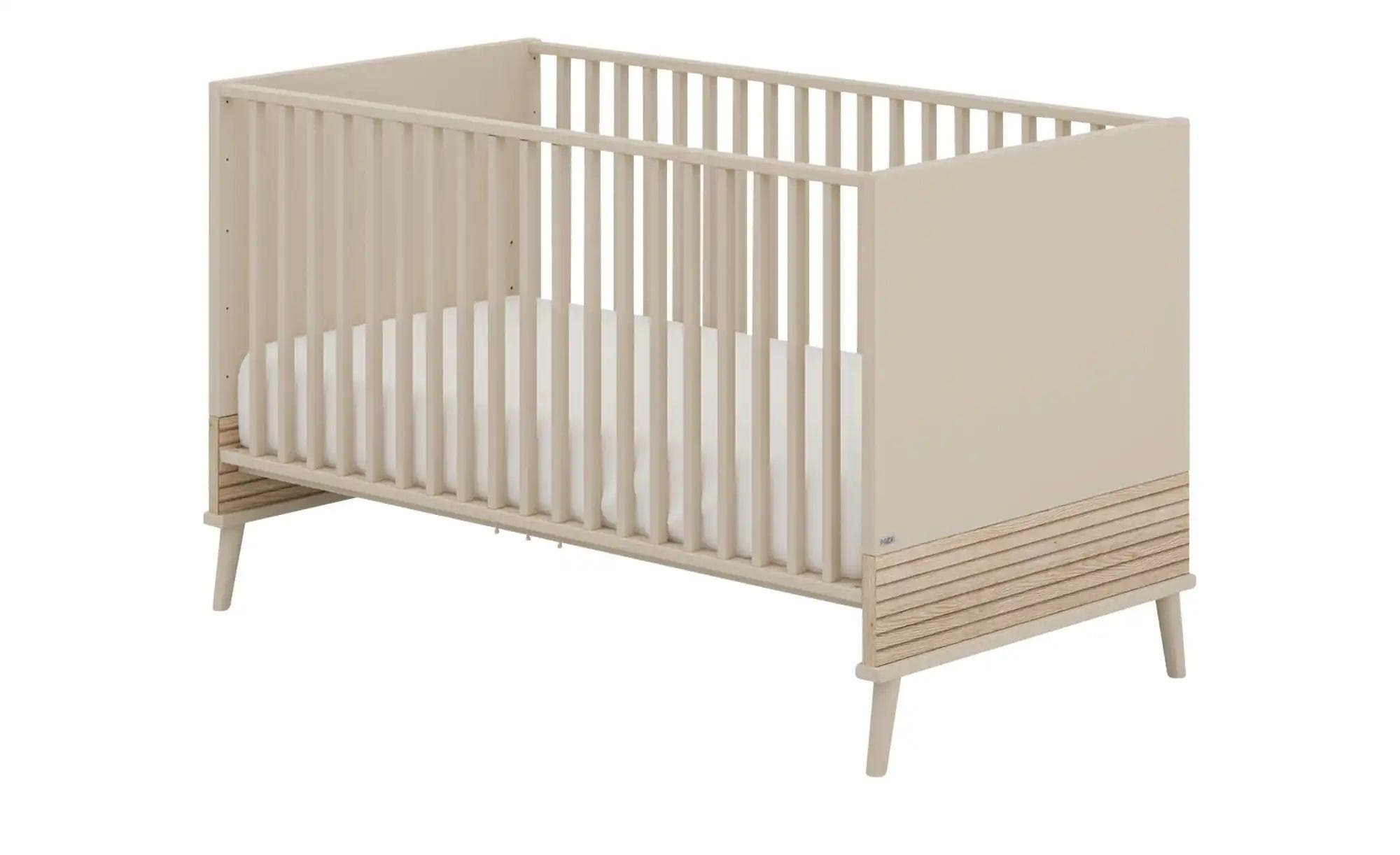 PAIDI Babybett EEFJE Beige mit Comfort-Lattenrost, umbaubar zum Kinderbett