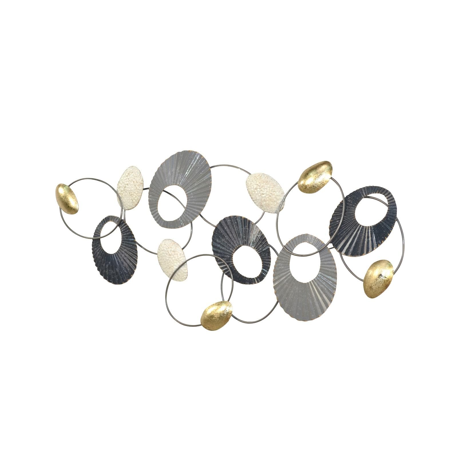 möbel direkt online Wanddekoration Silvia Gold Creme Anthrazit Grau Metall