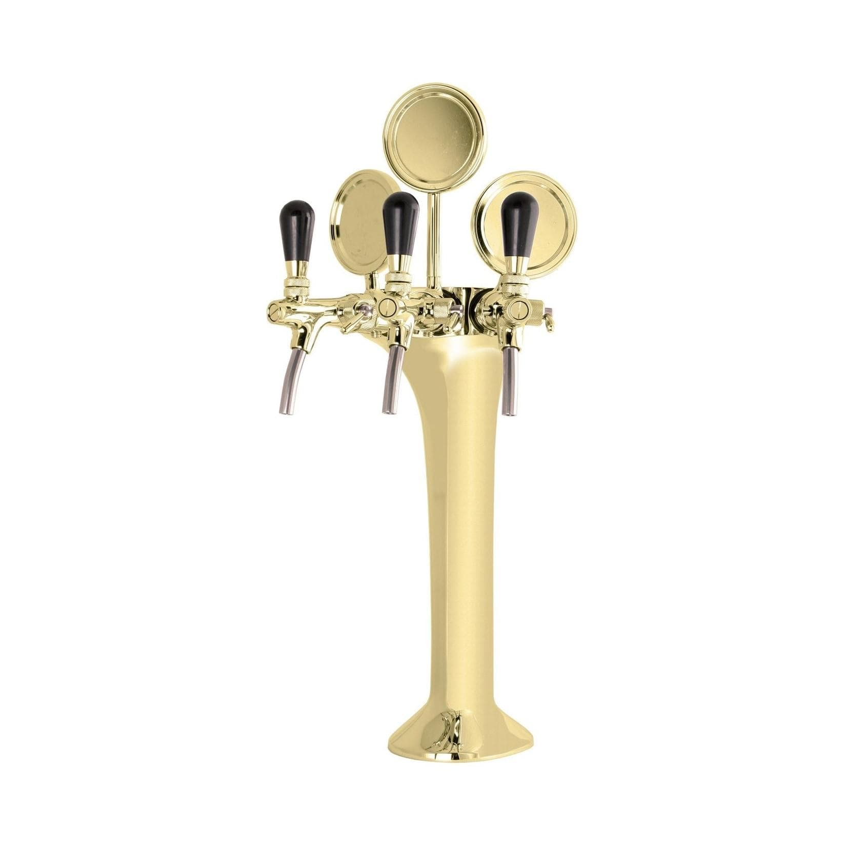 ich-zapfe Schanksäule Gold 3-leitig Elegant Topp-Qualität