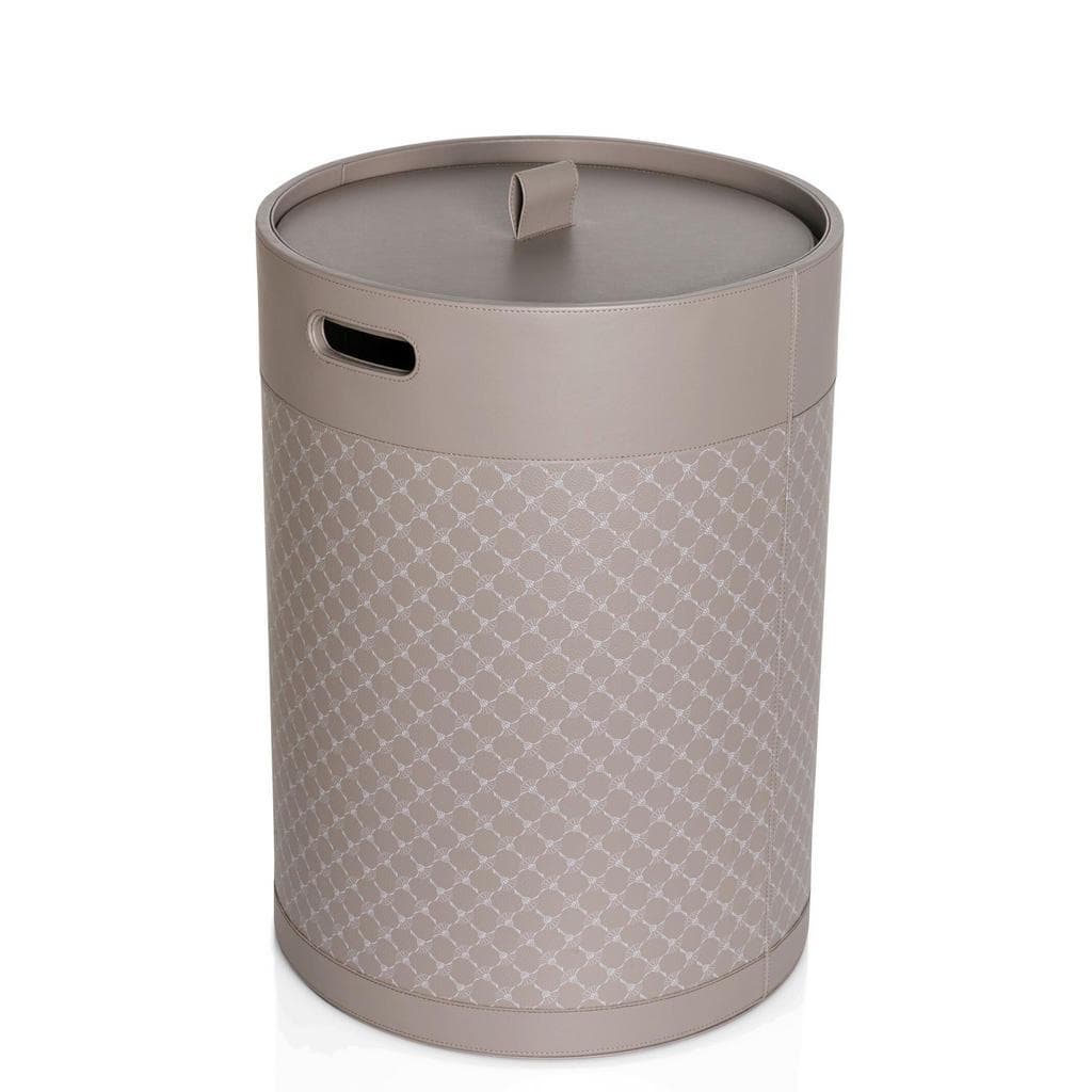 Joop! Wäschekorb Cornfloweraccessoires Grau/Weiß Kunststoff 50 L Rund