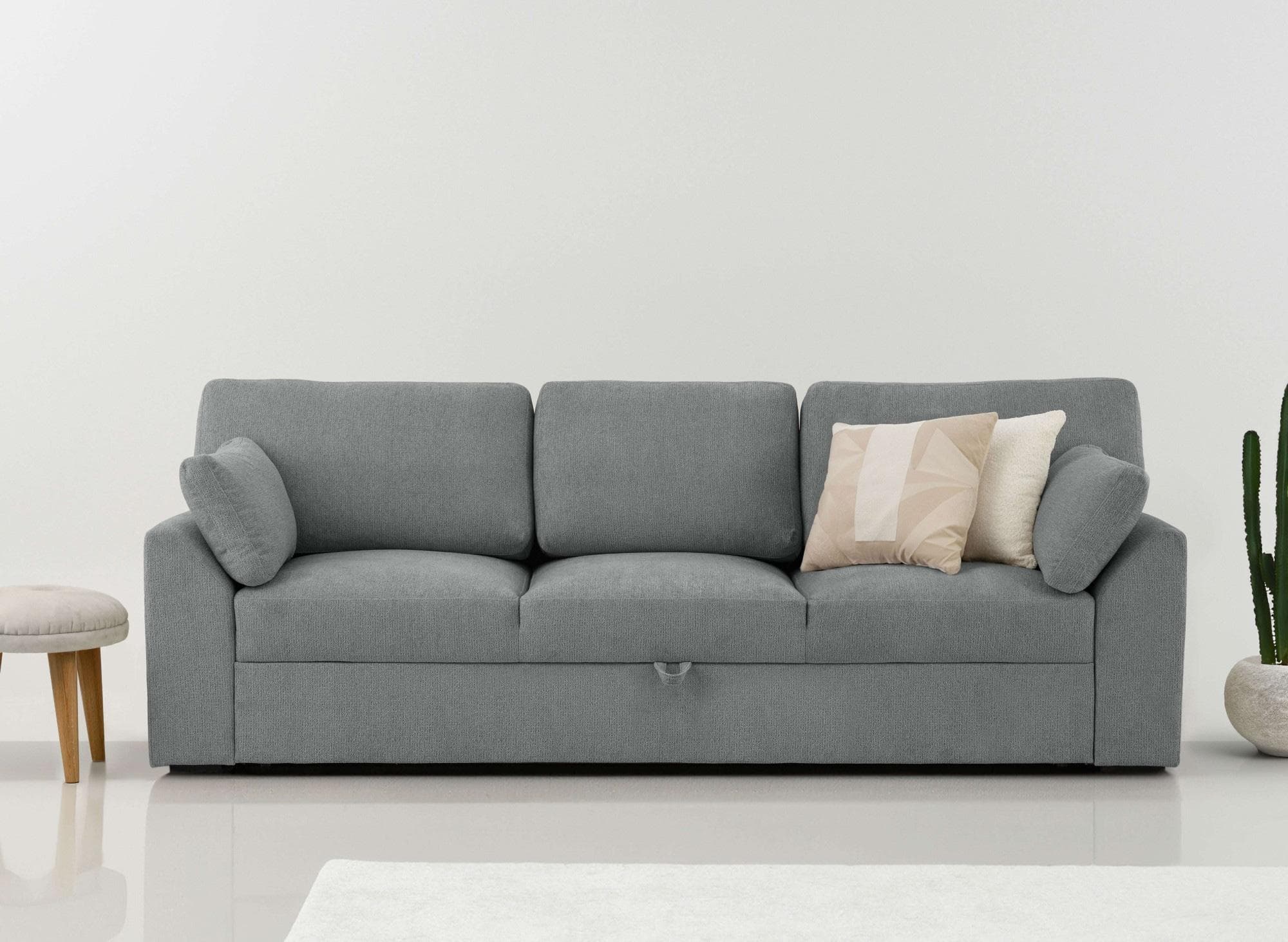Chenille Schlafsofa mit Bettfunktion