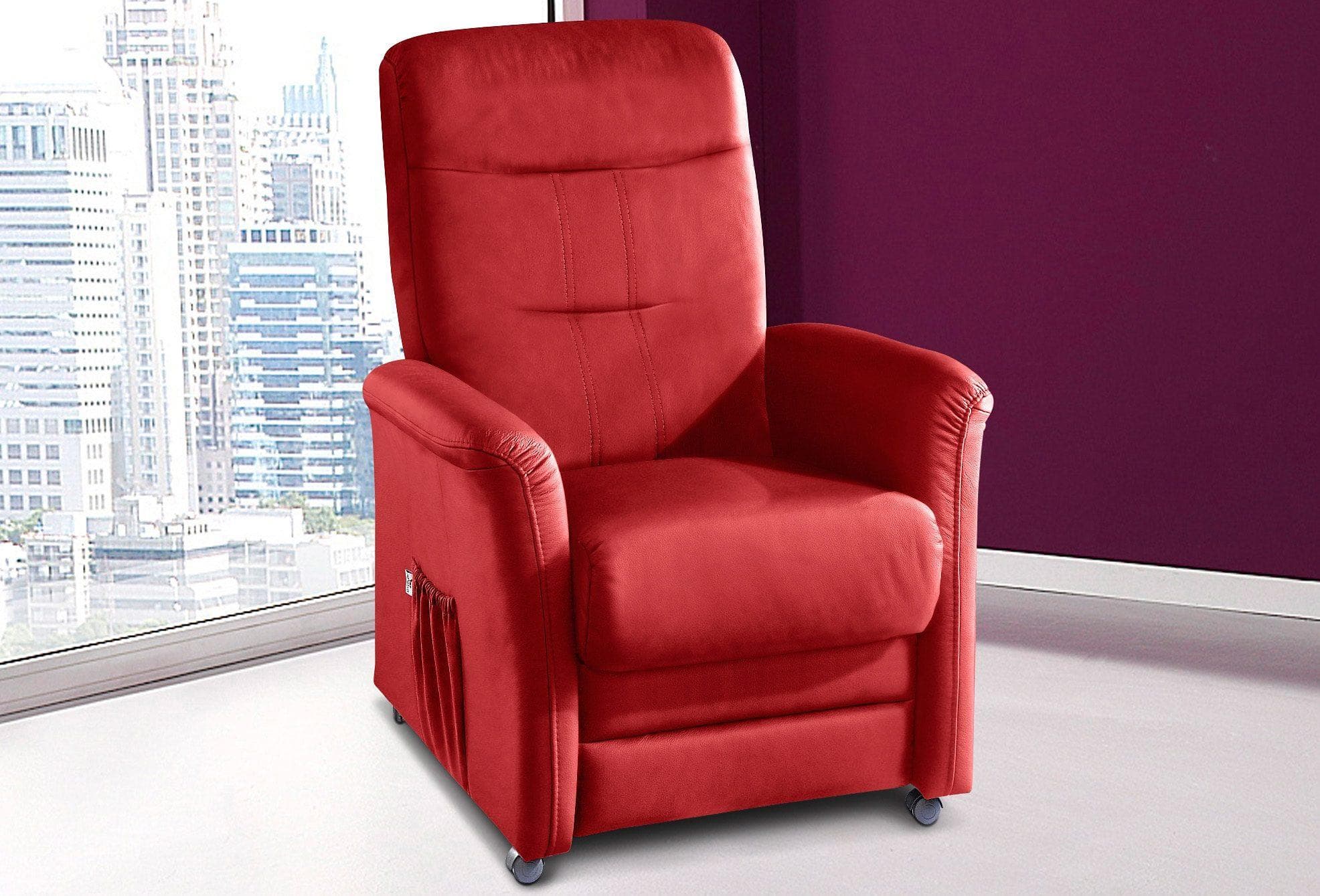 sit&more TV-Sessel Charlie mit Motor und Aufstehhilfe - Rollbarer Fernsehsessel