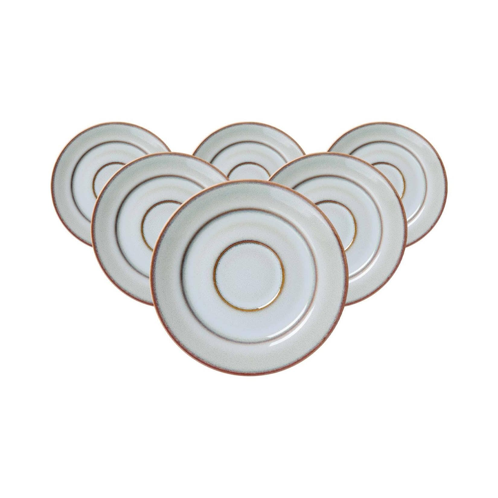 Ritzenhoff & Breker Kaffeeuntertassen Portofino 6er Set Grau