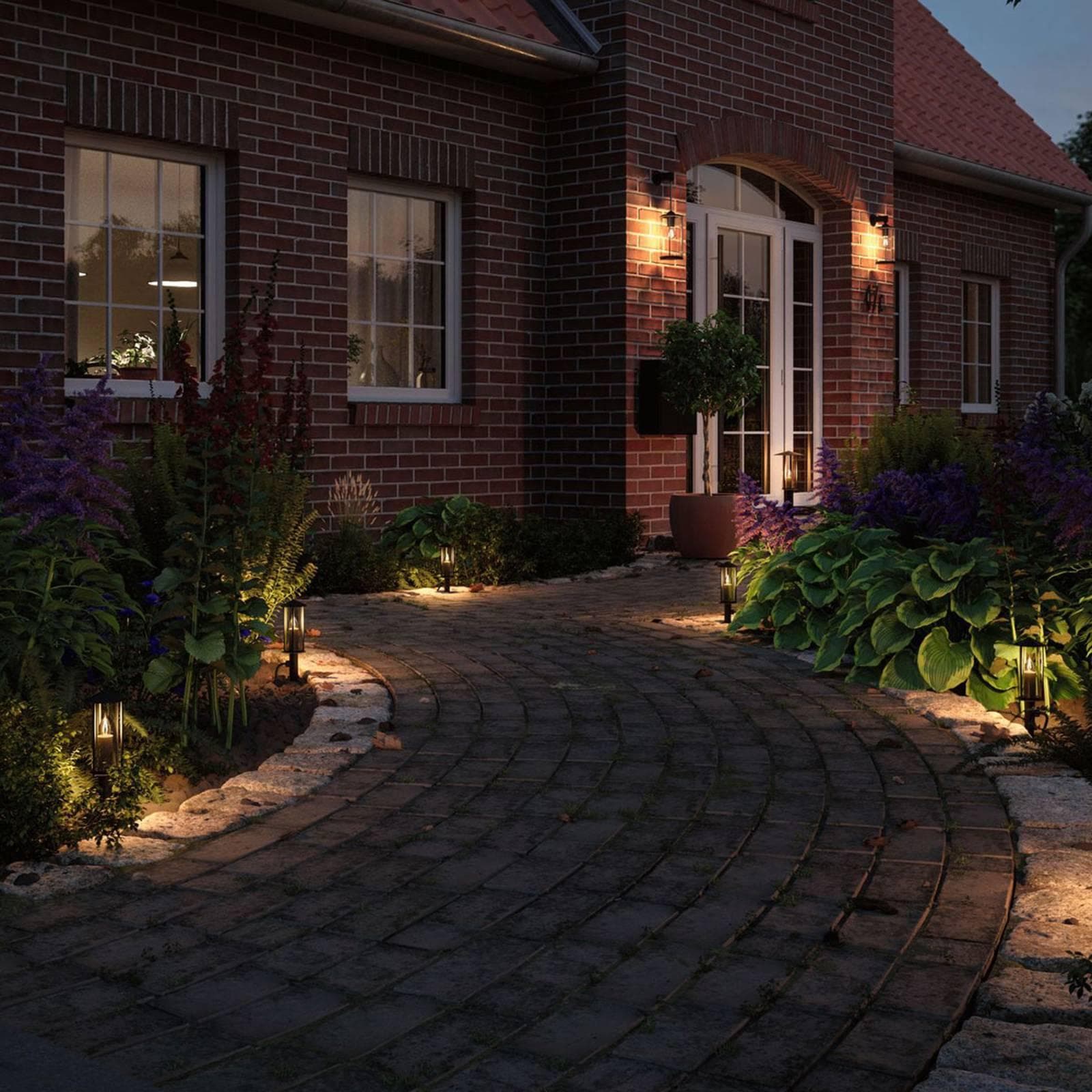 Paulmann Minipoller Classic LED Gartenleuchte - Anthrazit, Warmweiß, IP44