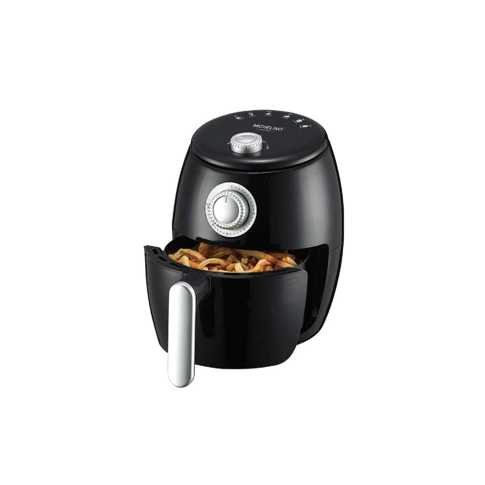 1000W Heißluft-Fritteuse Airfryer 2,0L Schwarz Modern