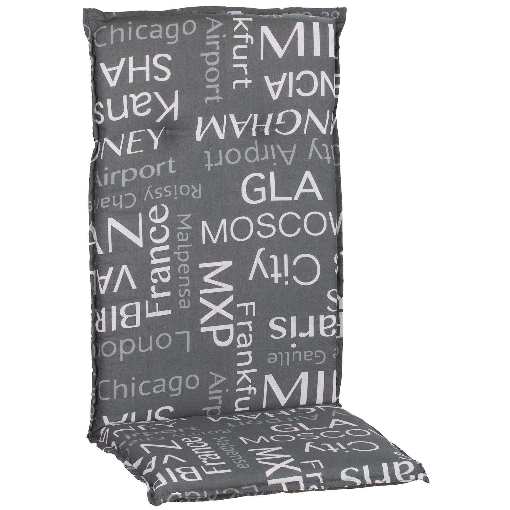 NYVI Barcelona Hochlehnerauflage - UV-feste Sitzauflage mit Halteband