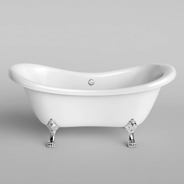 HOME DELUXE Freistehende Badewanne FAMA Acryl