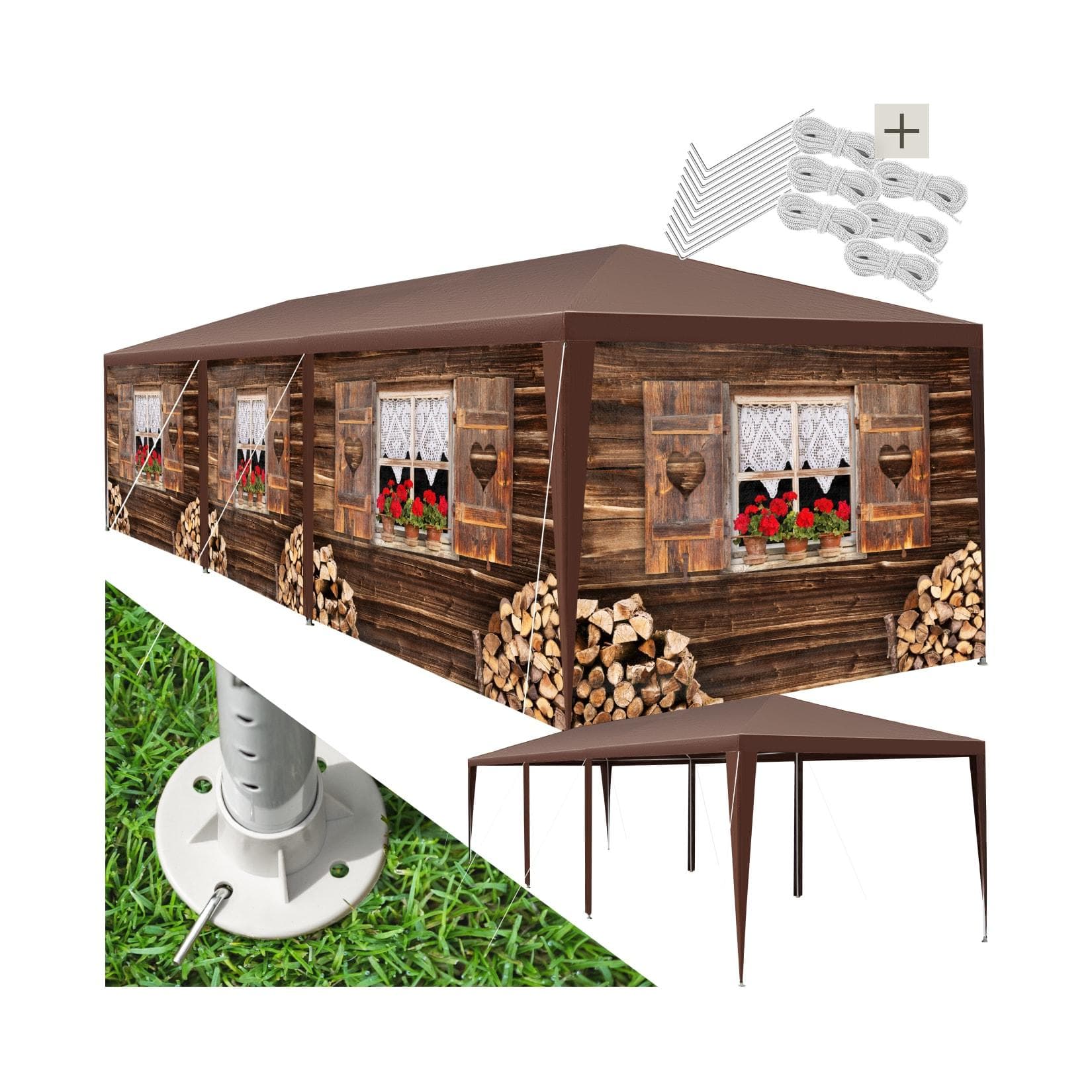 TecTake Pavillon UV-Schutz Wasserdicht