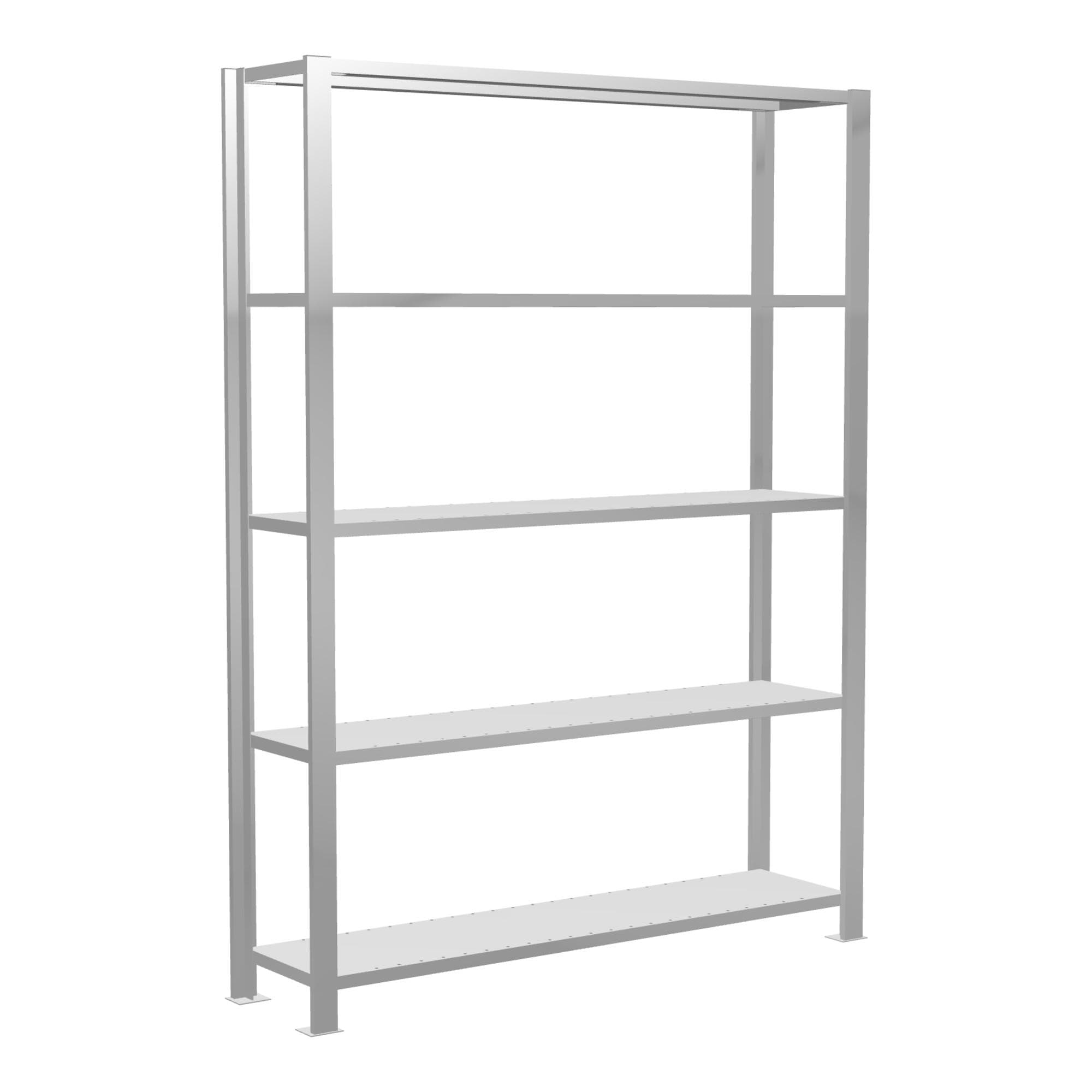 Schulte Grundregal Büro-Steckregal MULTIplus85 5 Fachböden Kreuzstrebe