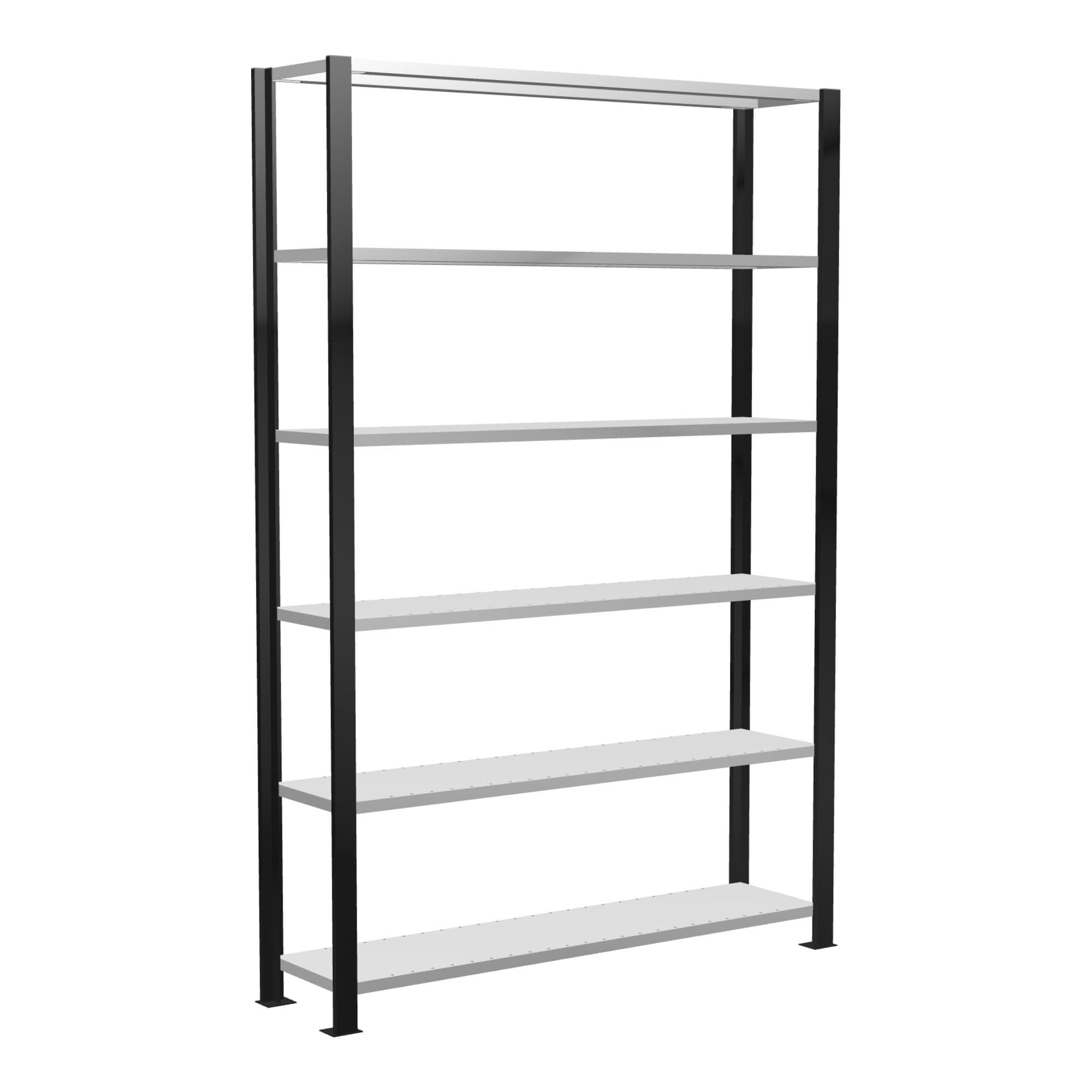 Schulte Grundregal Büro-Steckregal MULTIplus85 6 Fachböden Kreuzstrebe