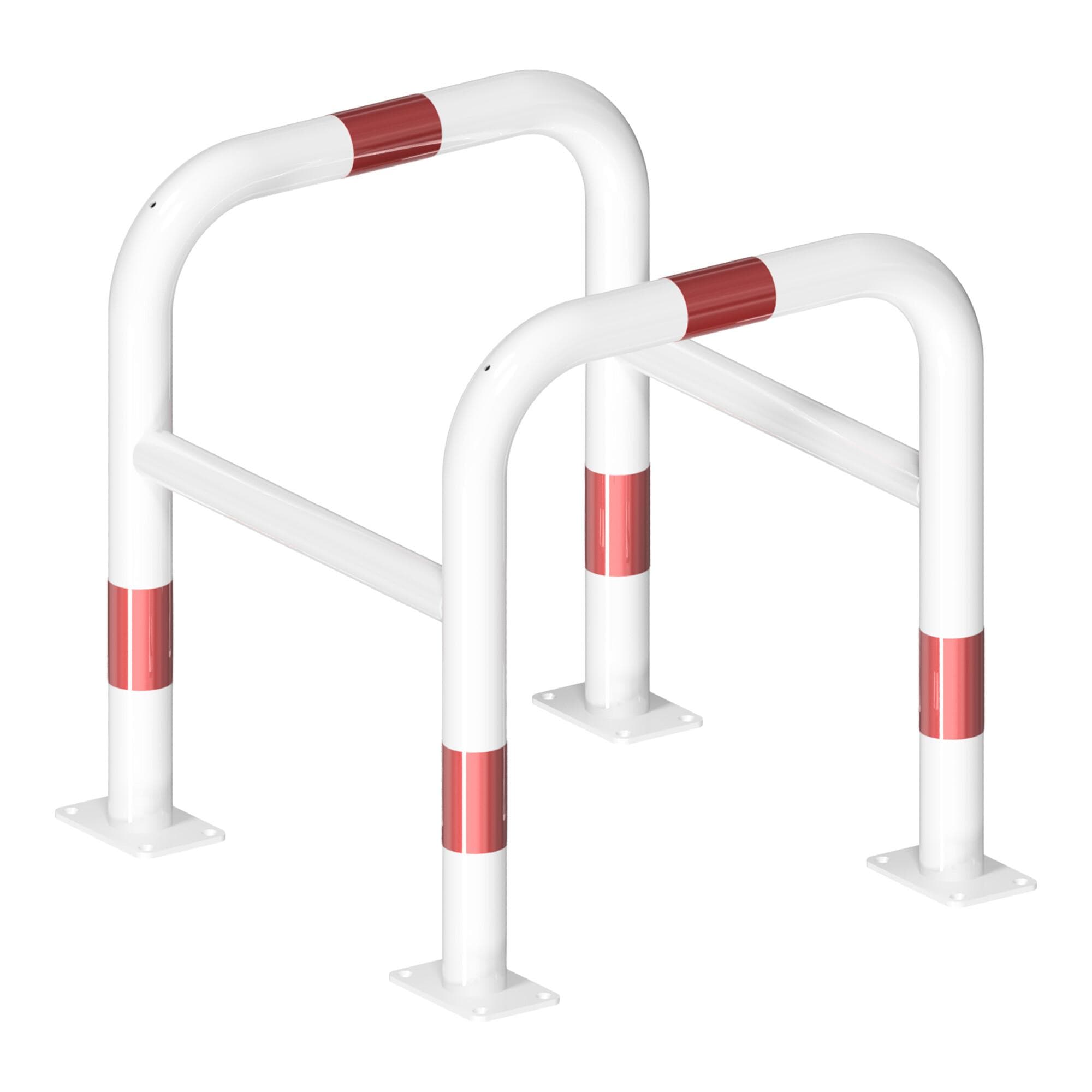 Schake Säulenschutz zum Einbetonieren 800x800x800mm Weiß/Rot