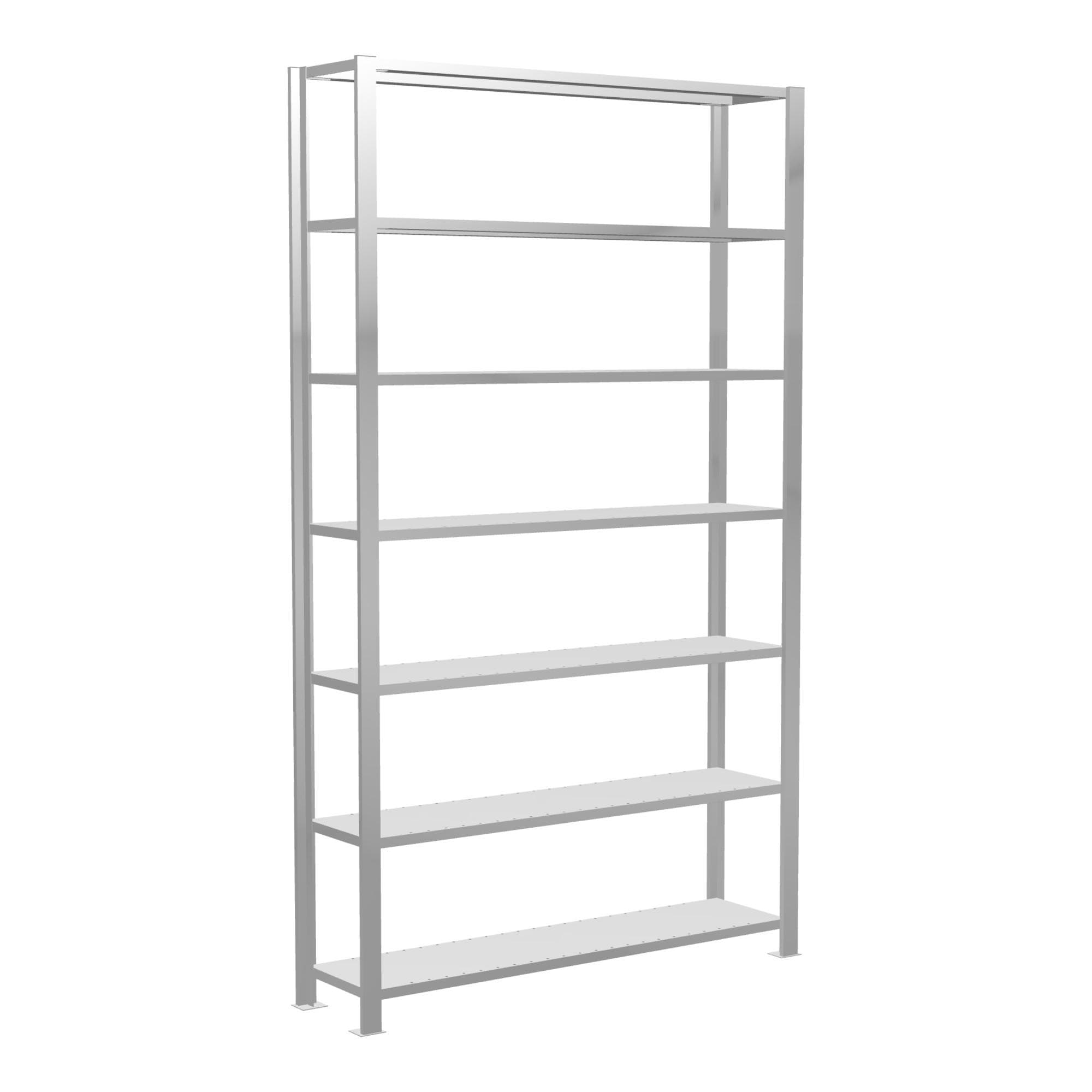 Schulte Grundregal Büro-Steckregal MULTIplus85 7 Fachböden Kreuzstrebe