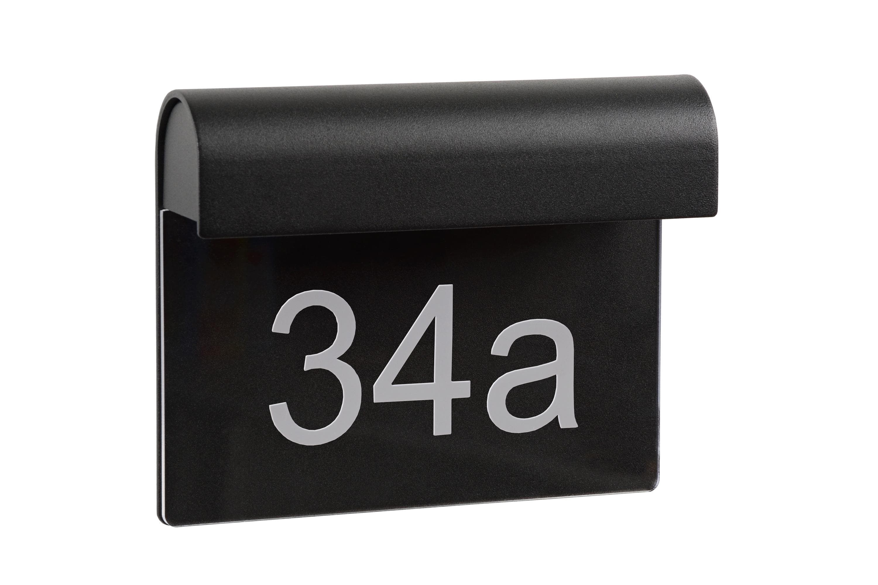 LED-Hausnummernleuchte Thesi Schwarz Aluminium IP54