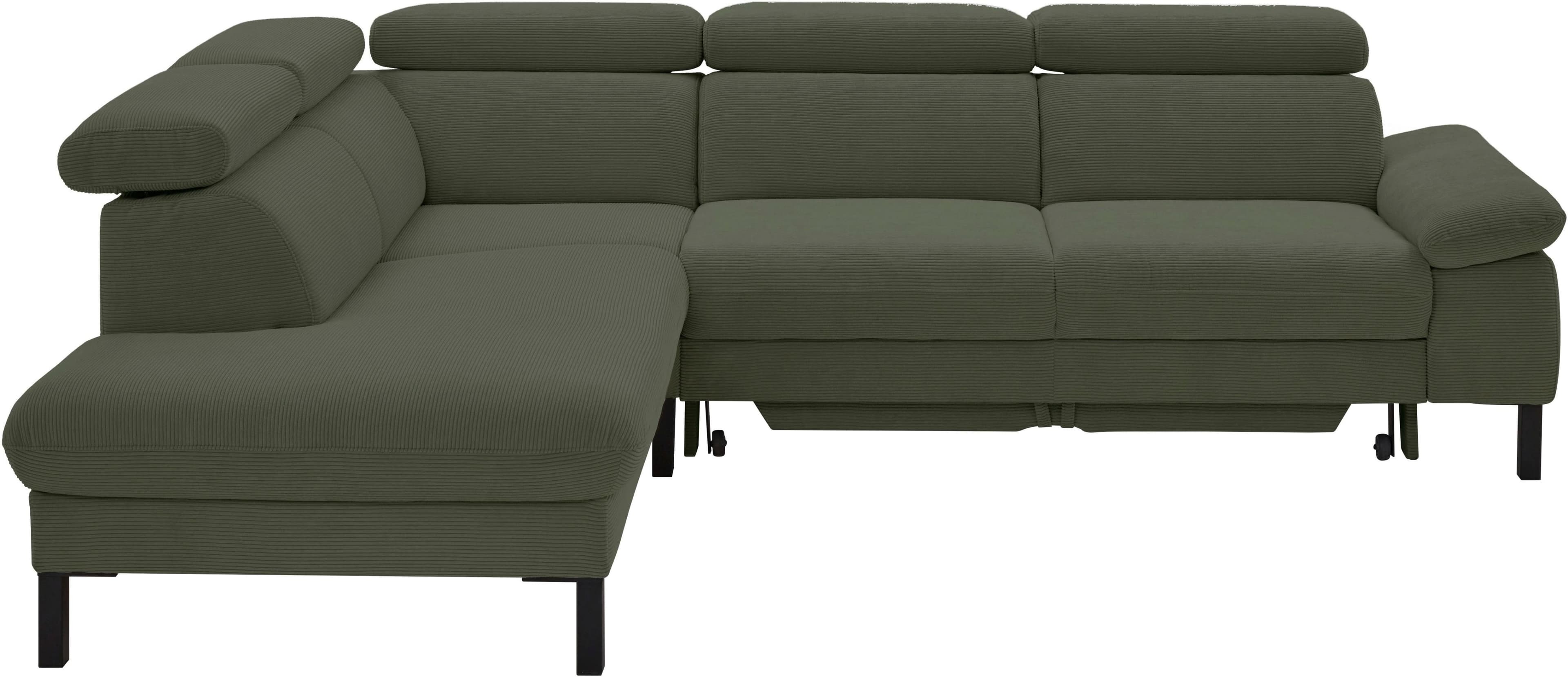 Ecksofa mit Schlaffunktion & großem Bettkasten | Tonnentaschenfederkern