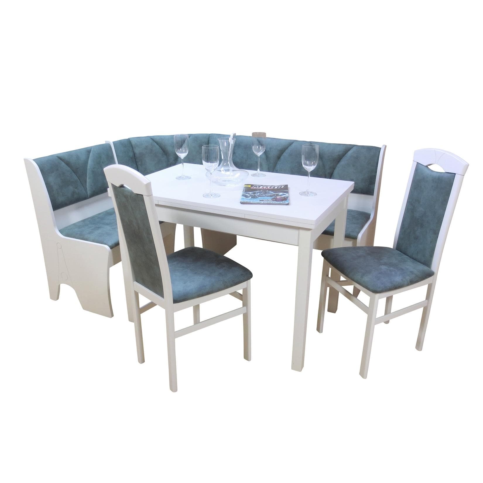 möbel direkt online Eckbankgruppe 4tlg. Silvia mit Stauraum und Ausziehtisch