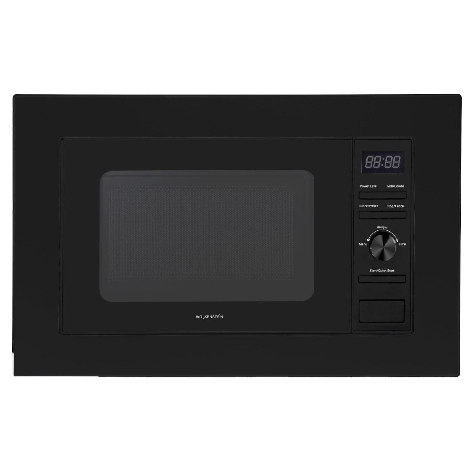 Wolkenstein Einbaumikrowelle WMW800-20GB EB Schwarz 800W Grill 900W