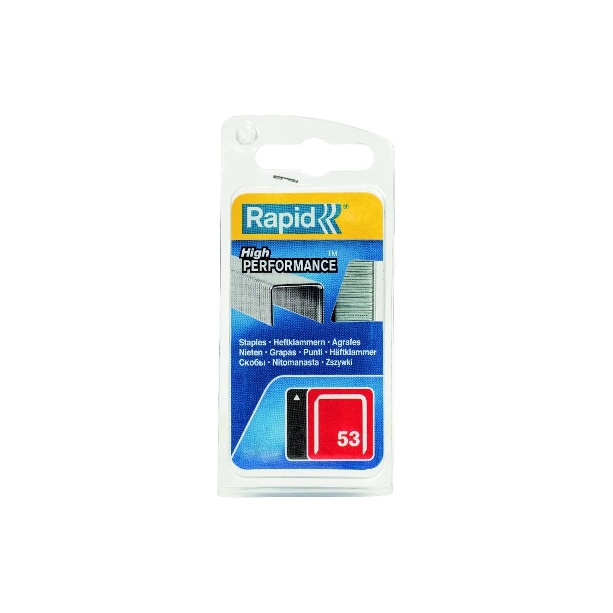 Rapid Heftklammern 53/12 Stahl Galvanisiert 11,4 mm