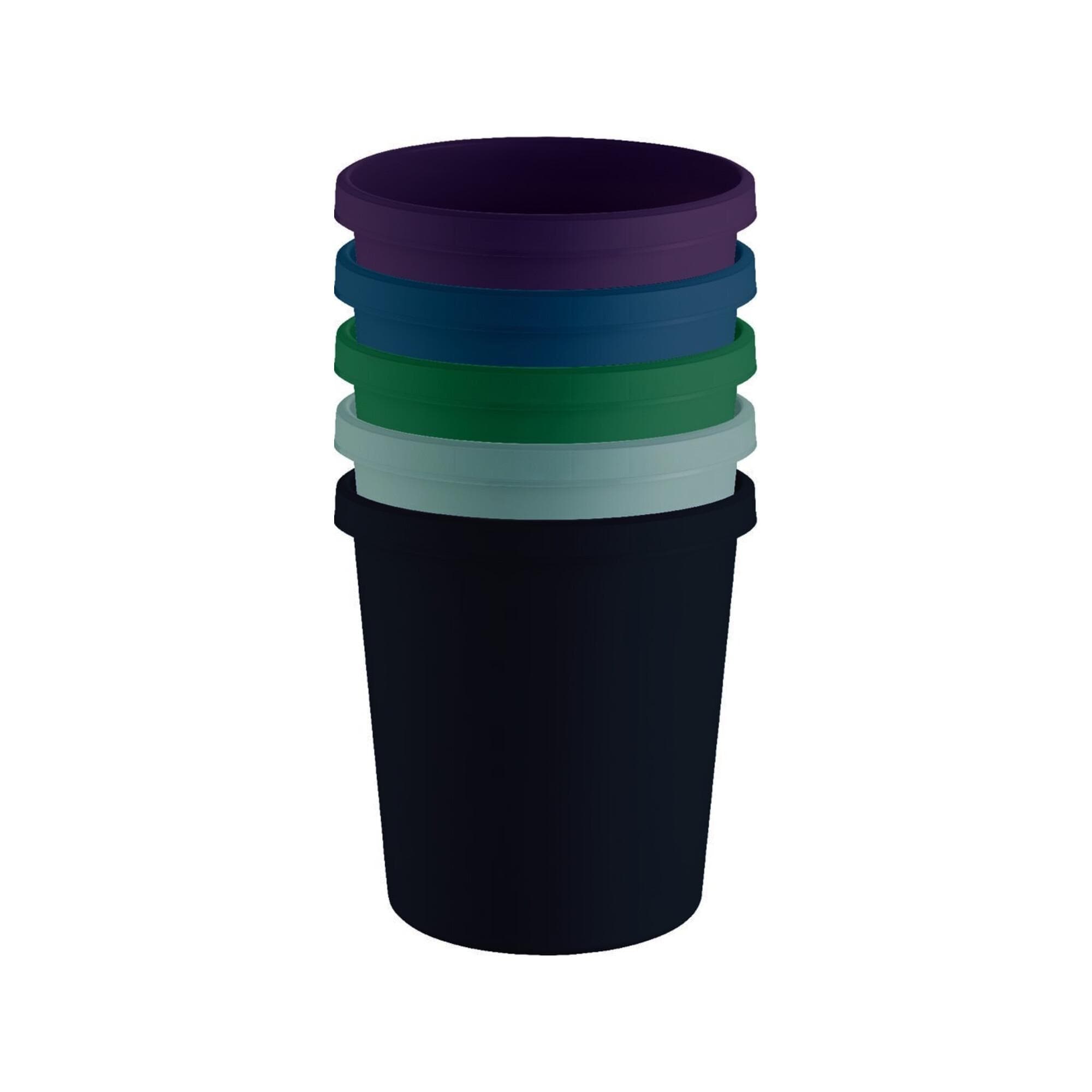 Helit Papierkorb 18 l Grün Recycling Kunststoff