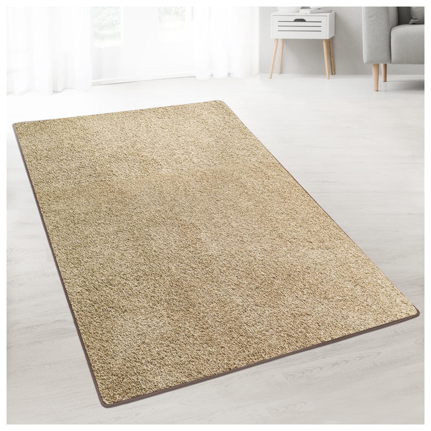 Karat homeliving Shaggy-Teppich Barcelona Beige Nach Maß
