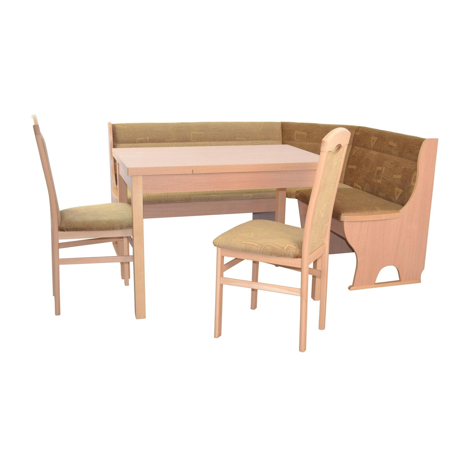 Eckbankgruppe mit Stauraum und ausziehbarem Tisch