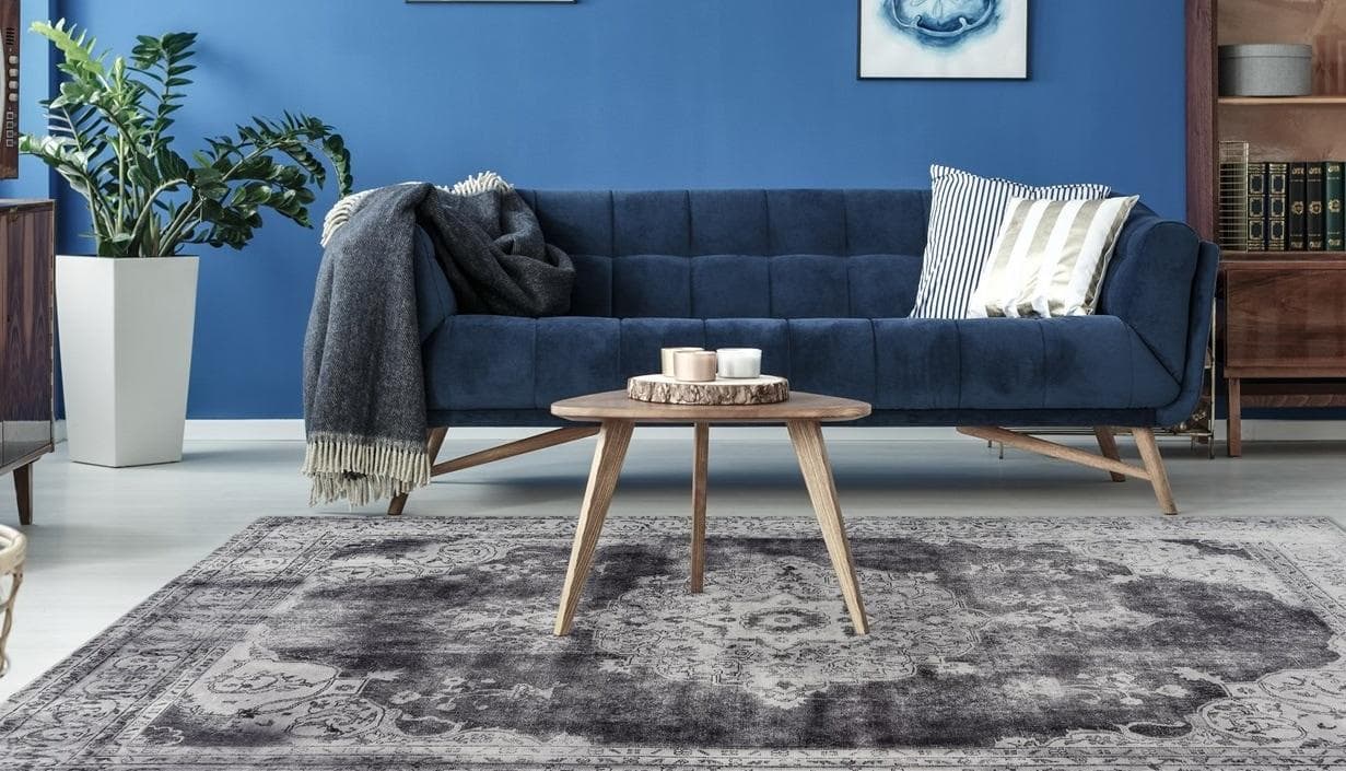 Arte Espina Vintage Teppich Hellgrau - Robust & Pflegeleicht