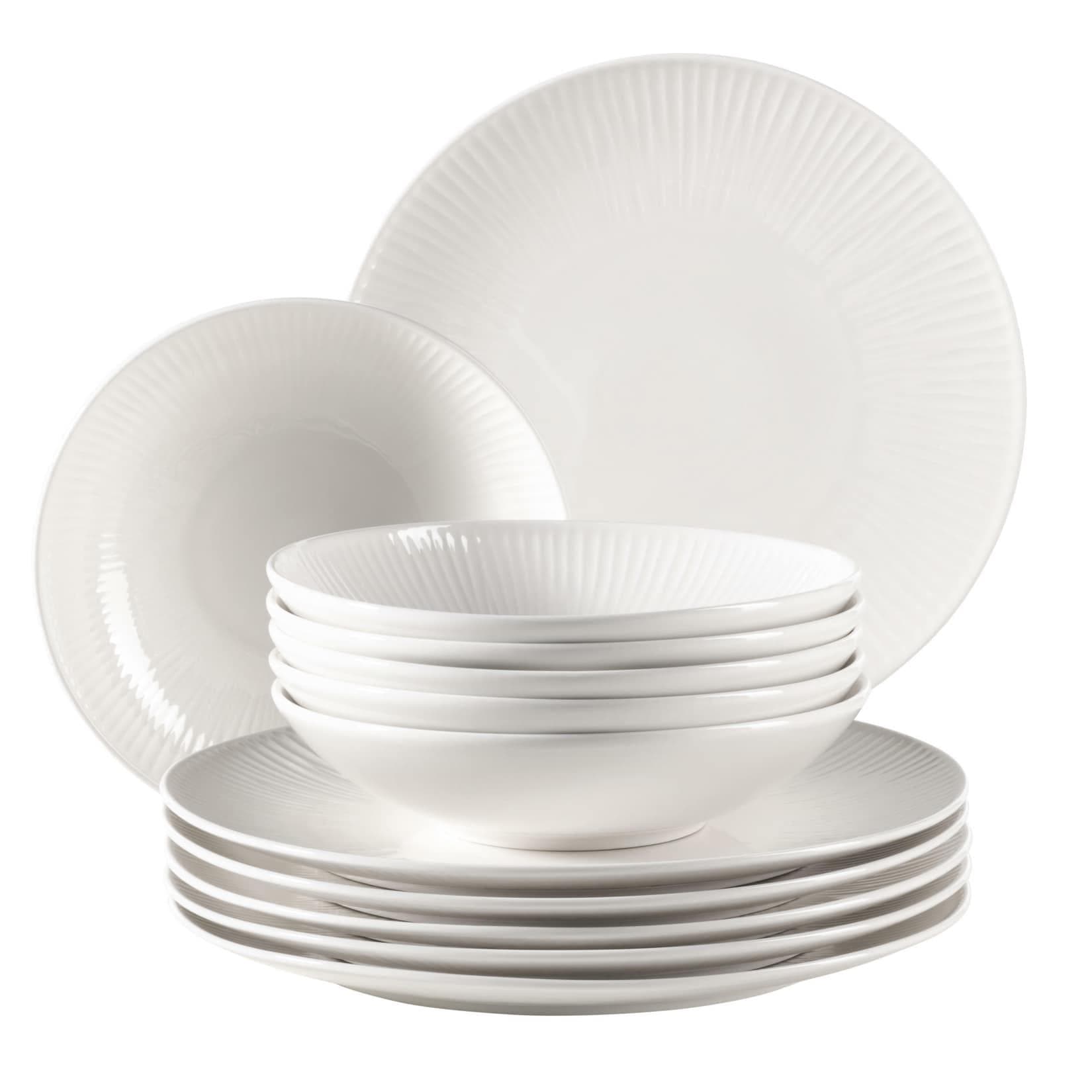 MÄSER Teller-Set »Dalia« 12-teilig Porzellan