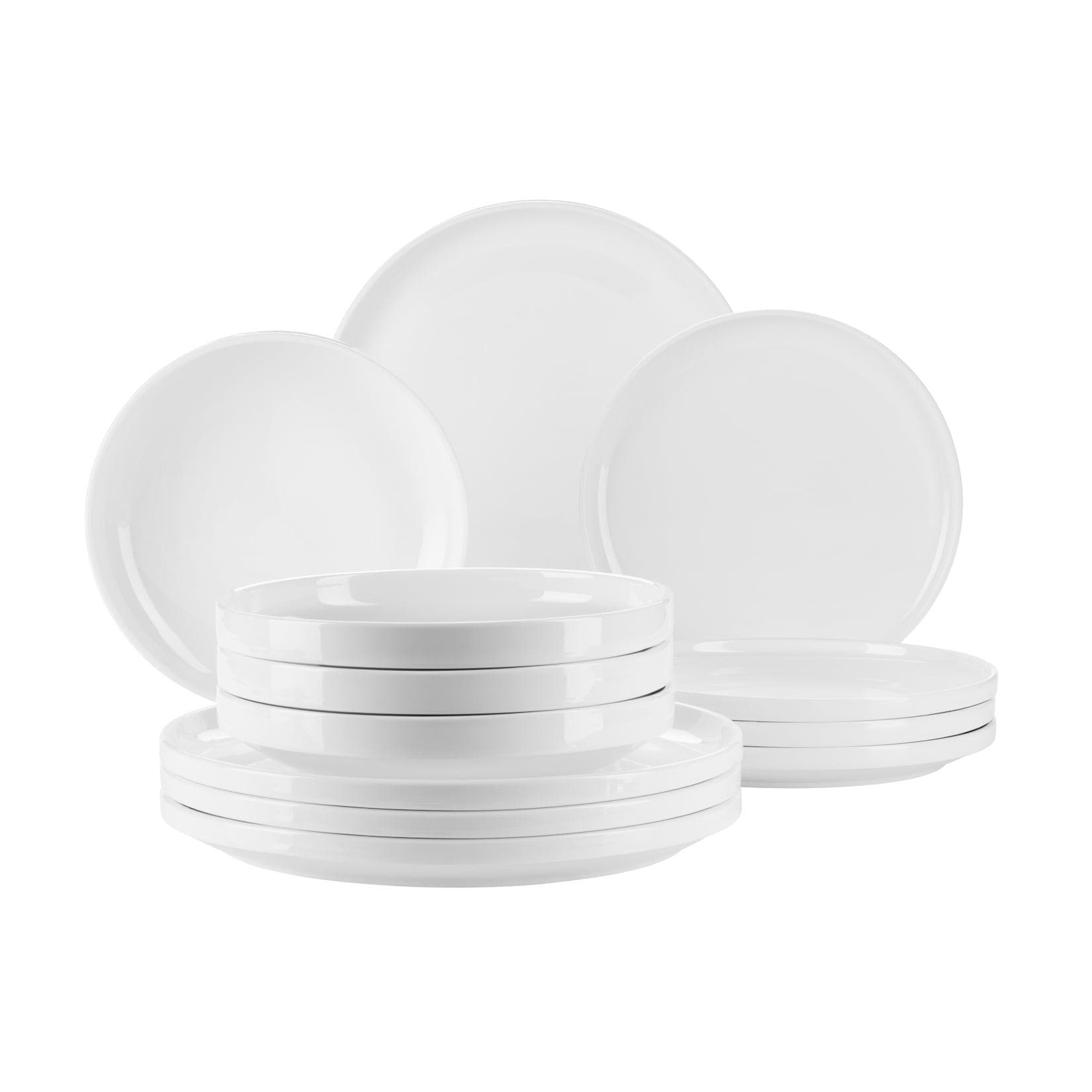 Mäser Teller-Set VADA 12-tlg. Weiß Porzellan