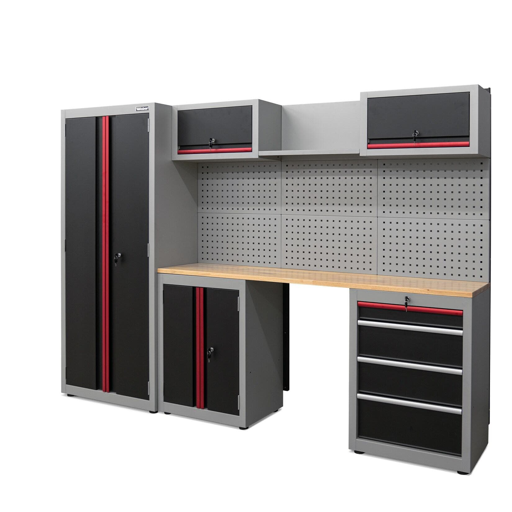 Weber Werkstatt Schranksystem 13-teilig - Modernes Modulares System