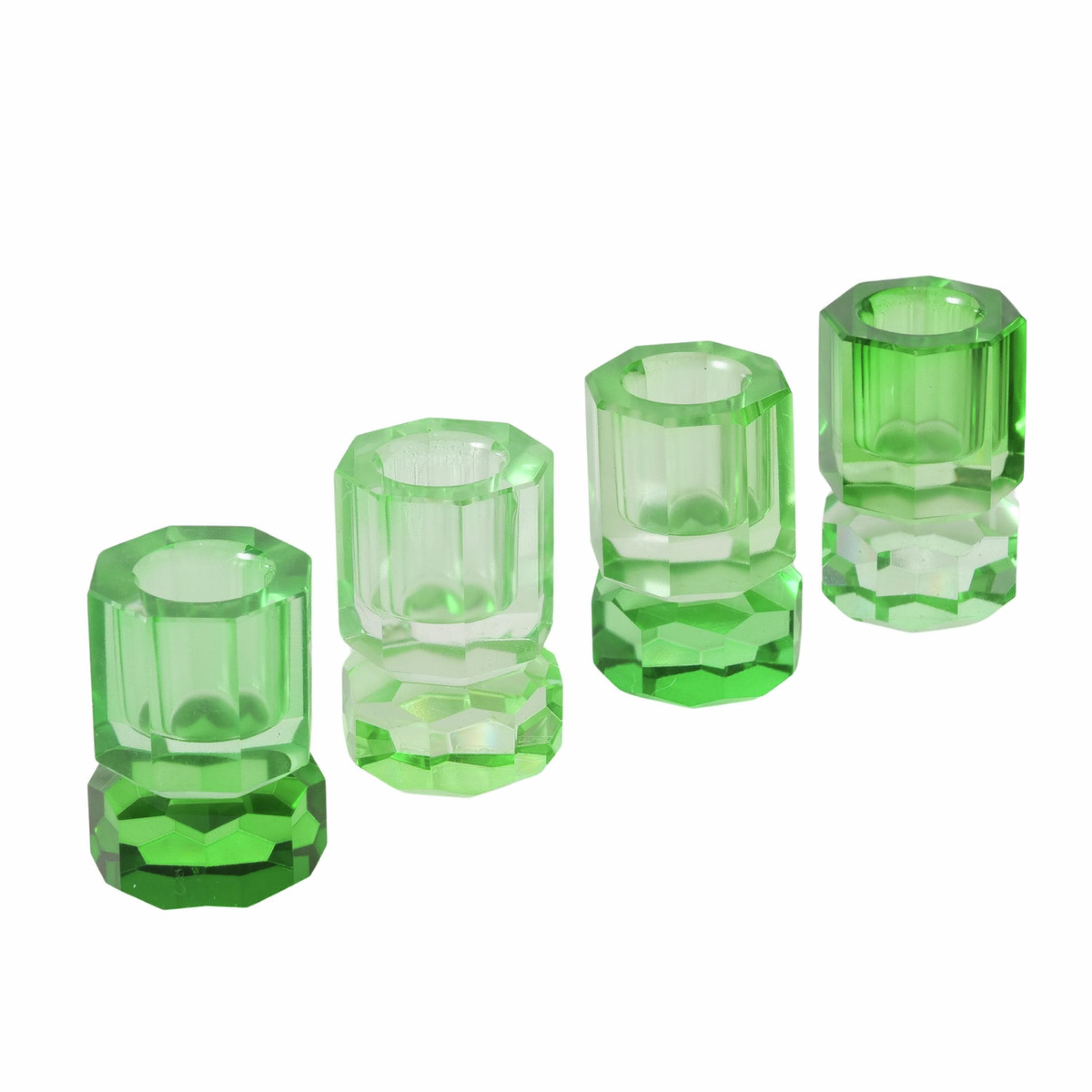 Kerzenleuchter KALLIS Kristallglas Farbmix