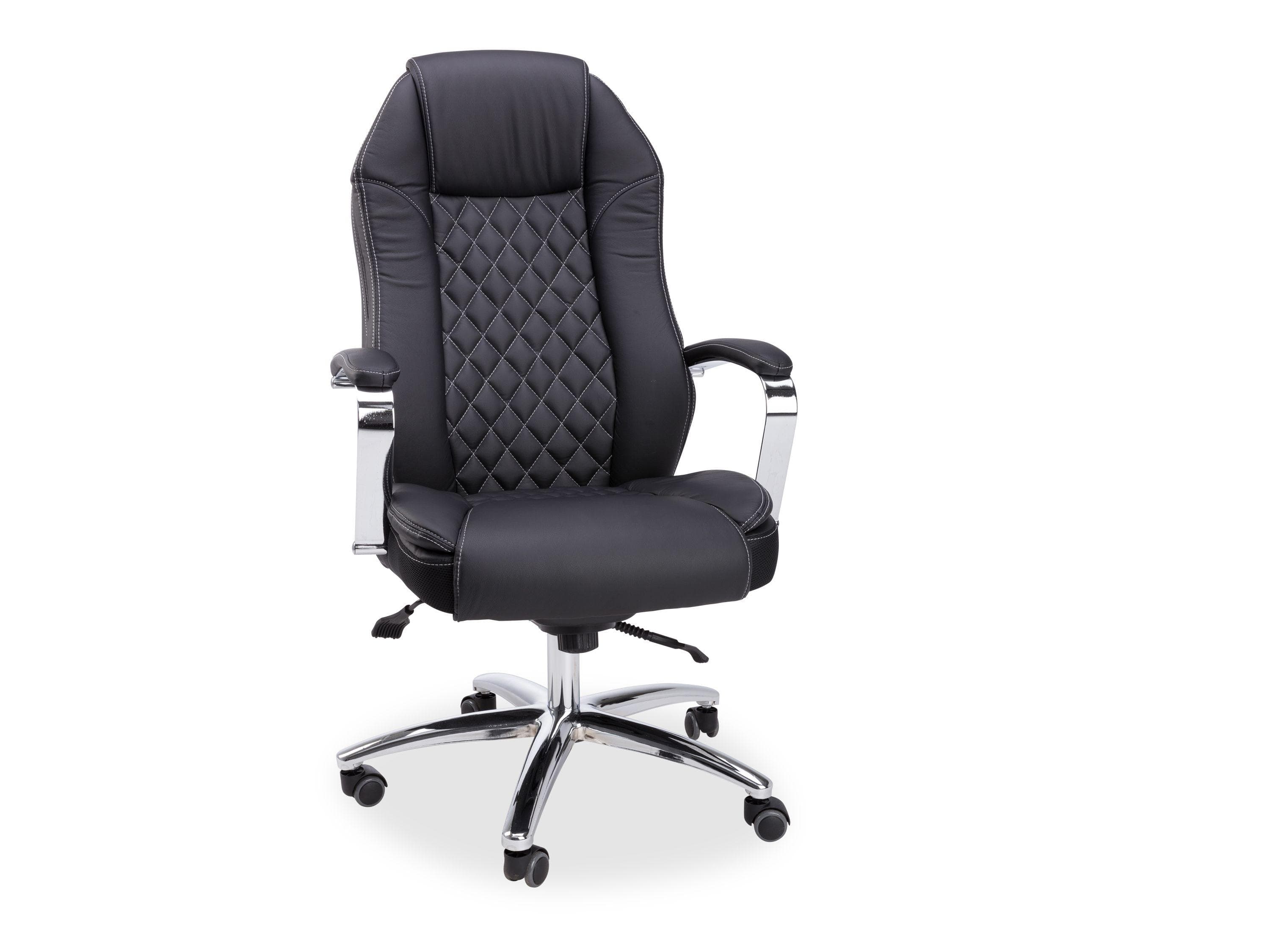 Duo Collection Chefsessel CURVER Schwarz Kunstleder mit Armlehnen