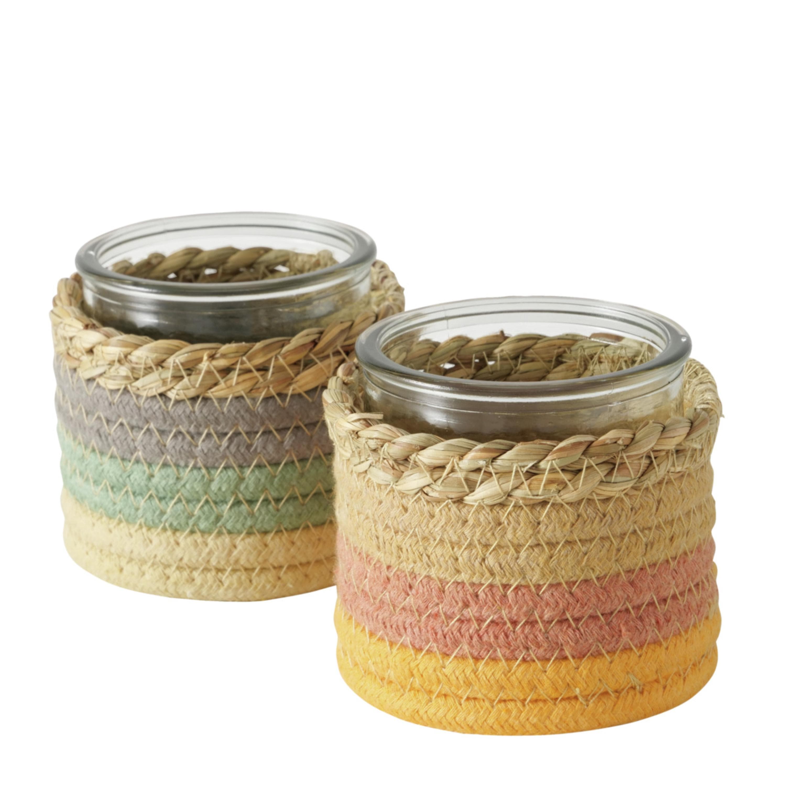 Teelichthalter KANSIN Baumwolle Bunt