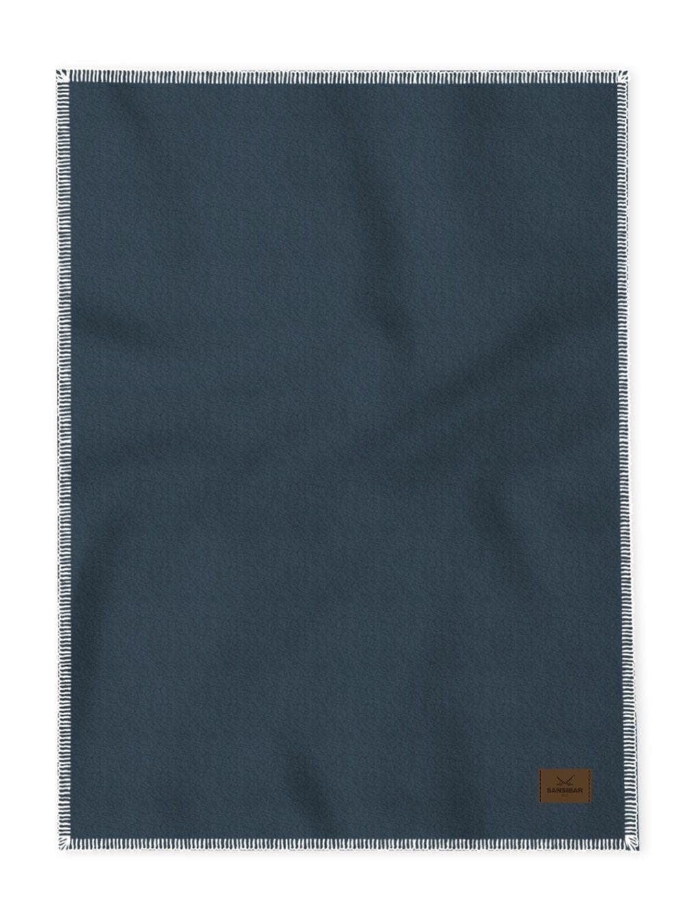 Sansibar Sylt Wohndecke Dunkelblau - Kuscheldecke aus Polar Fleece