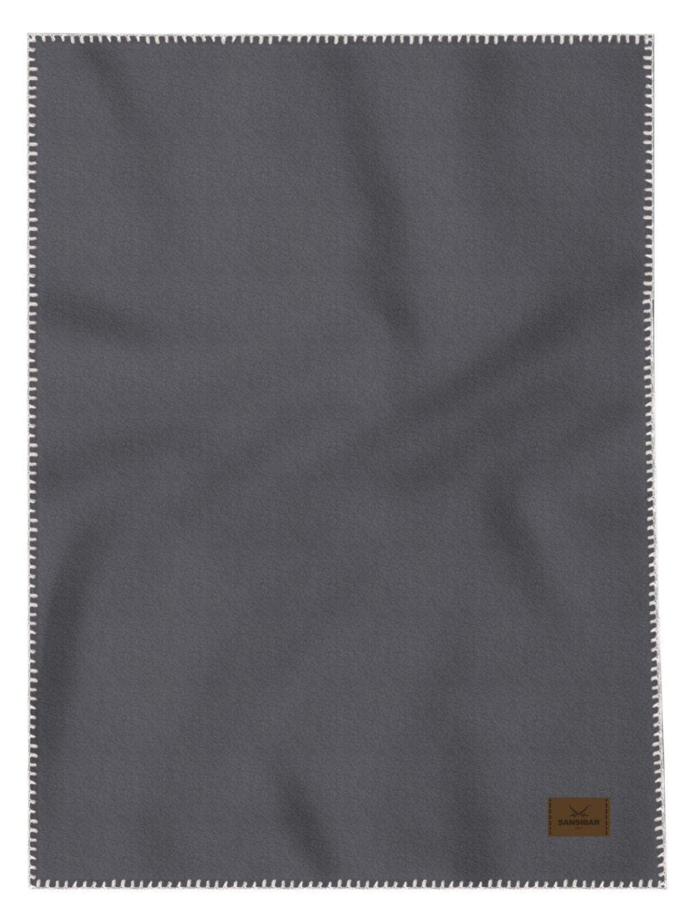 Sansibar Sylt Wohndecke Anthrazit - Kuscheldecke aus Polar Fleece