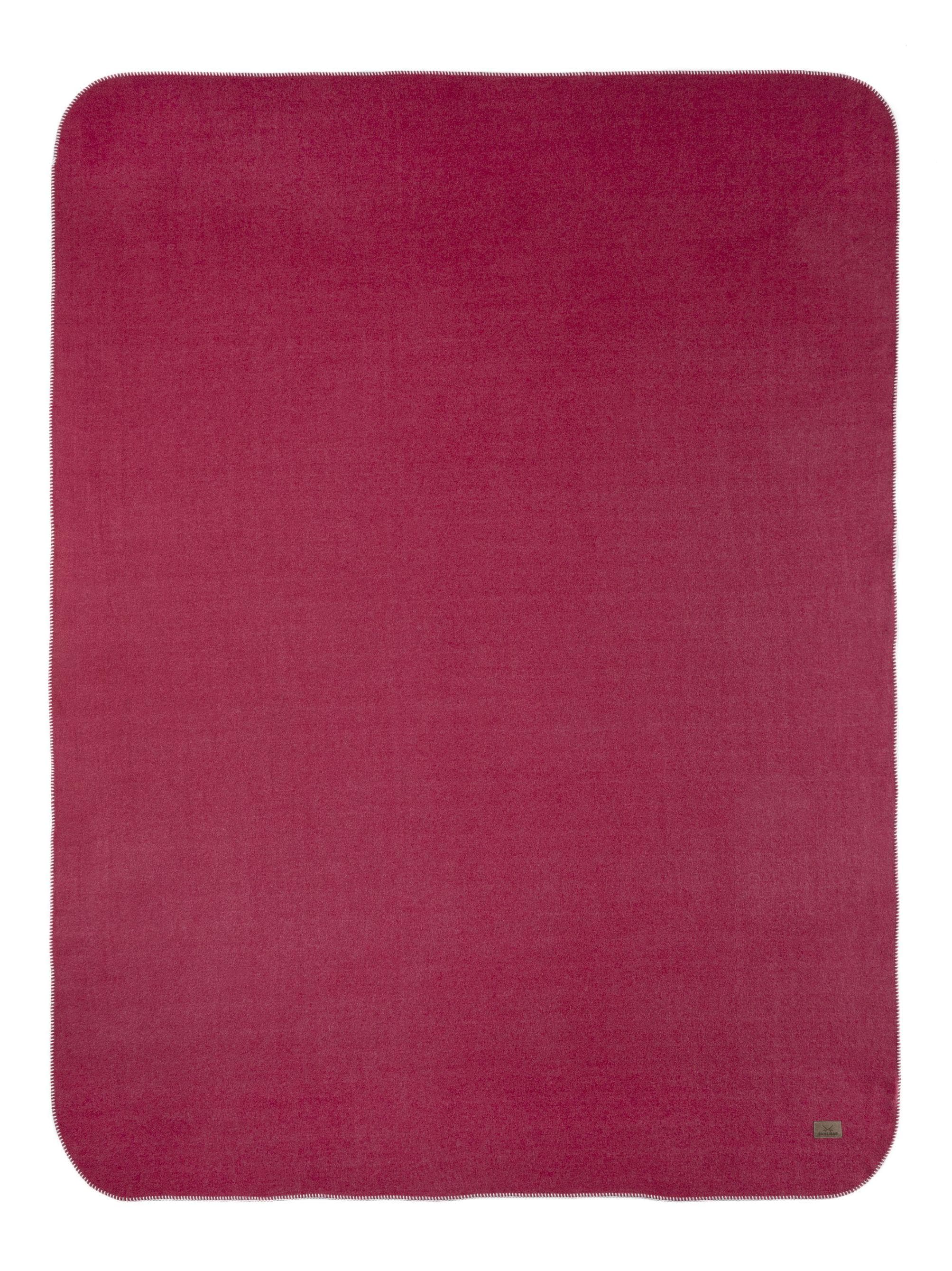 Sansibar Sylt Wohndecke Rot - Kuscheldecke aus Polar Fleece