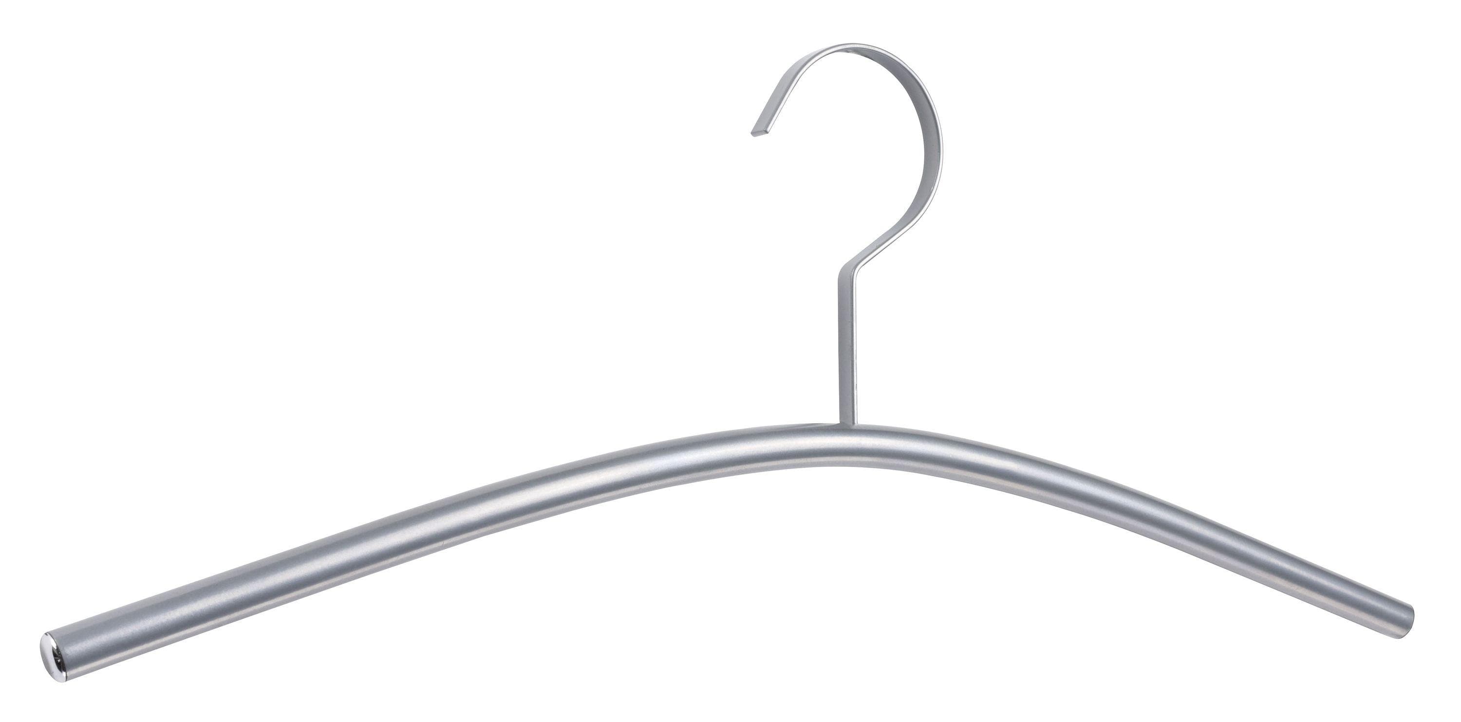 Kleiderbügel PIATTO Stahlrohr Aluminium-Optik