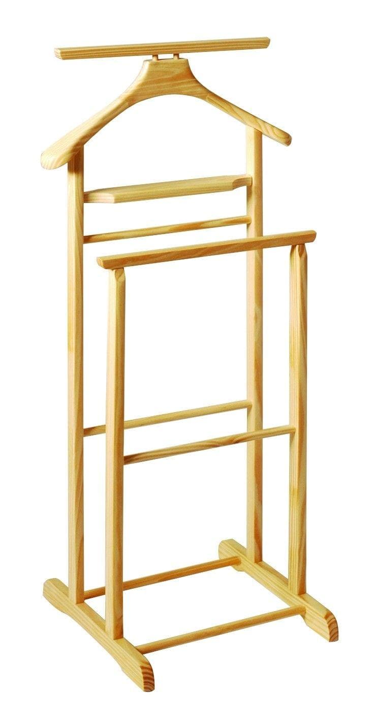 Herrendiener aus Holz in natürlicher Optik