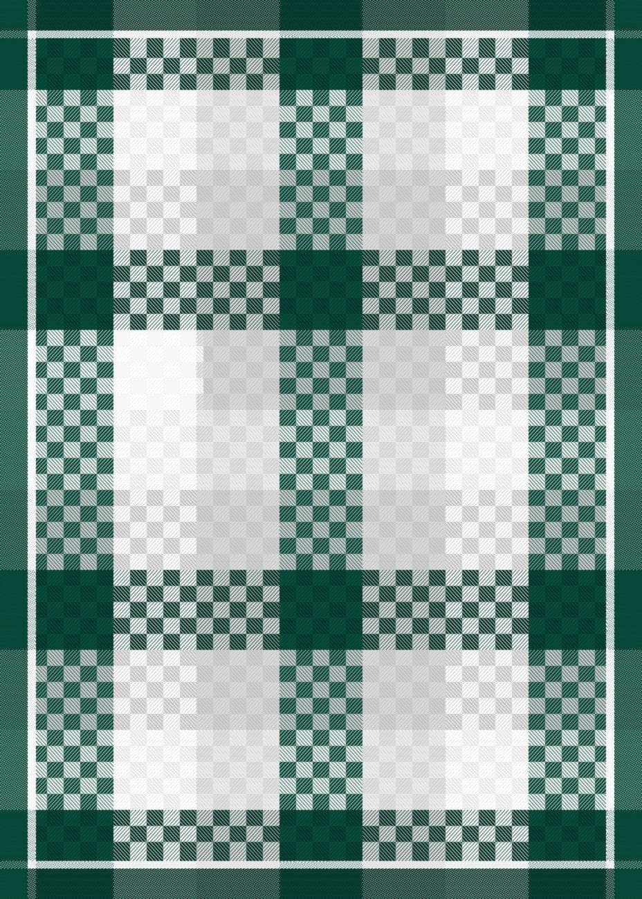 Geschirrtuch KAROFOND Moosgrün Baumwolle