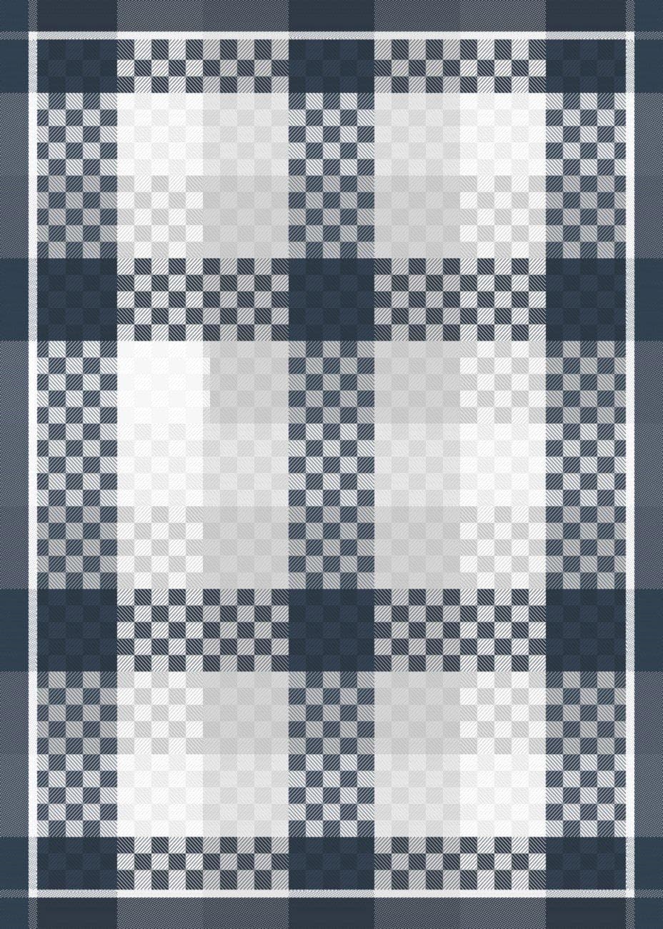 Geschirrtuch KAROFOND Marineblau Baumwolle Ross