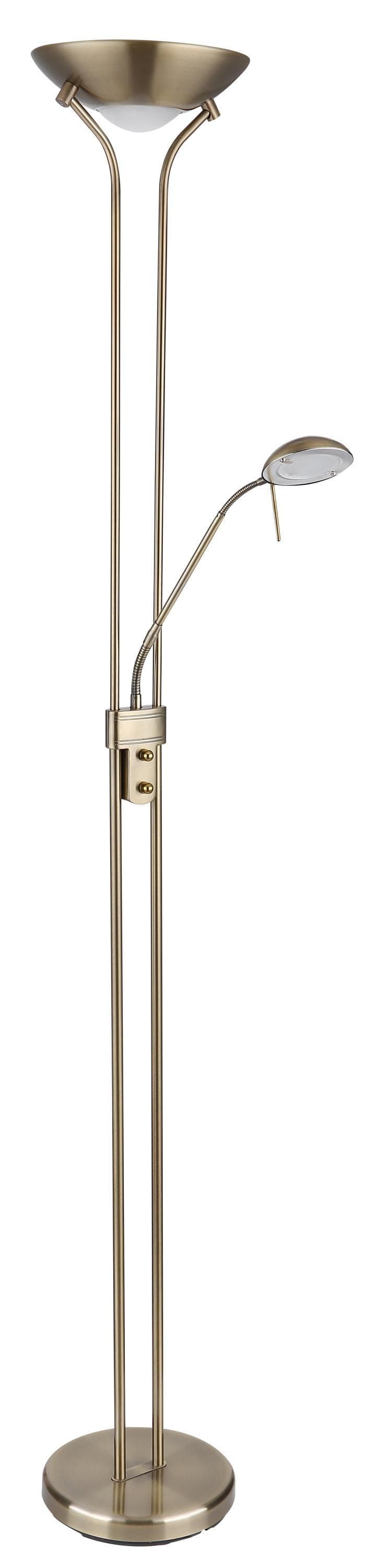 Deckenfluter LEONAS Dimmbar Metall Altmessing